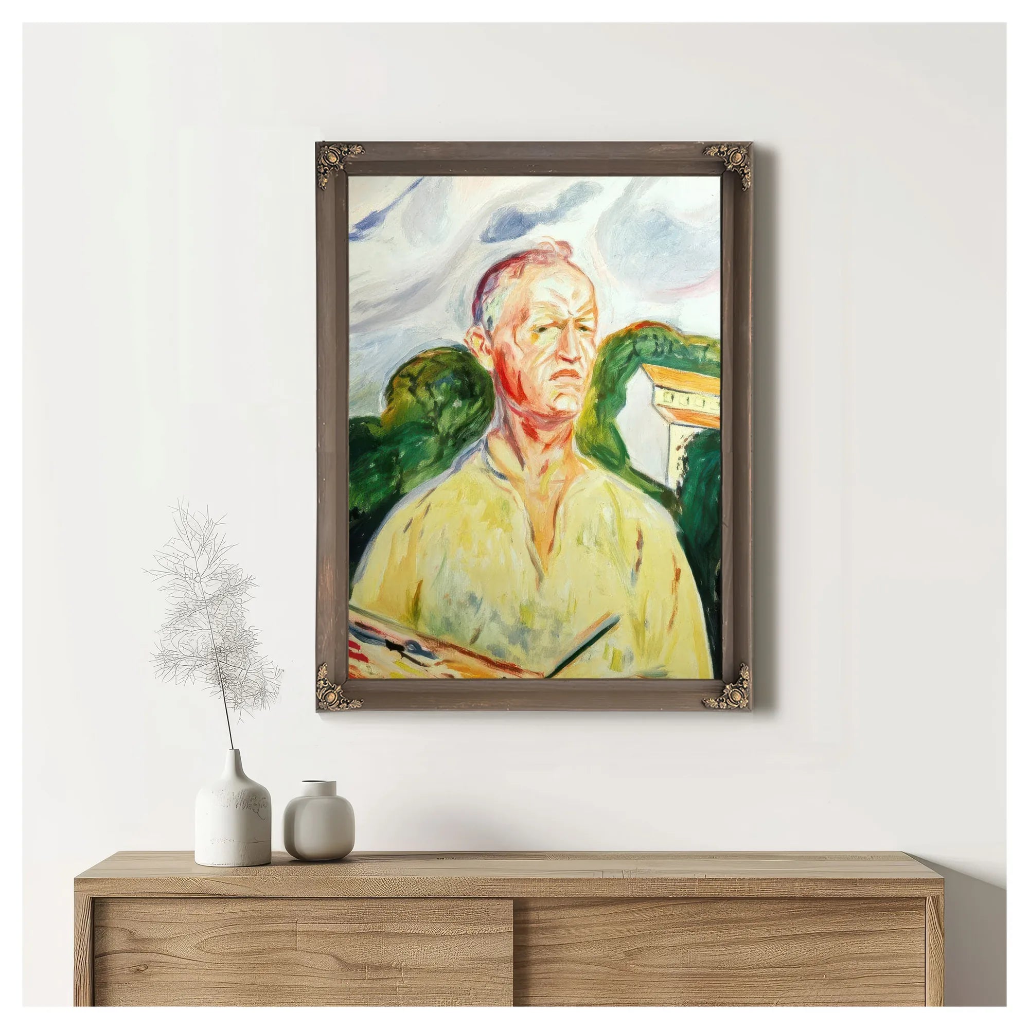 Self Portrait 2 By Edvard Munch Fine Art Print