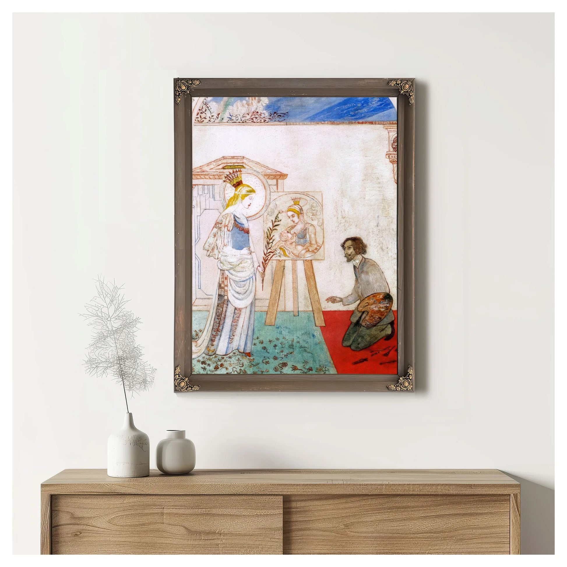 The Virgin Of Consolation By James Ensor Fine Art Print