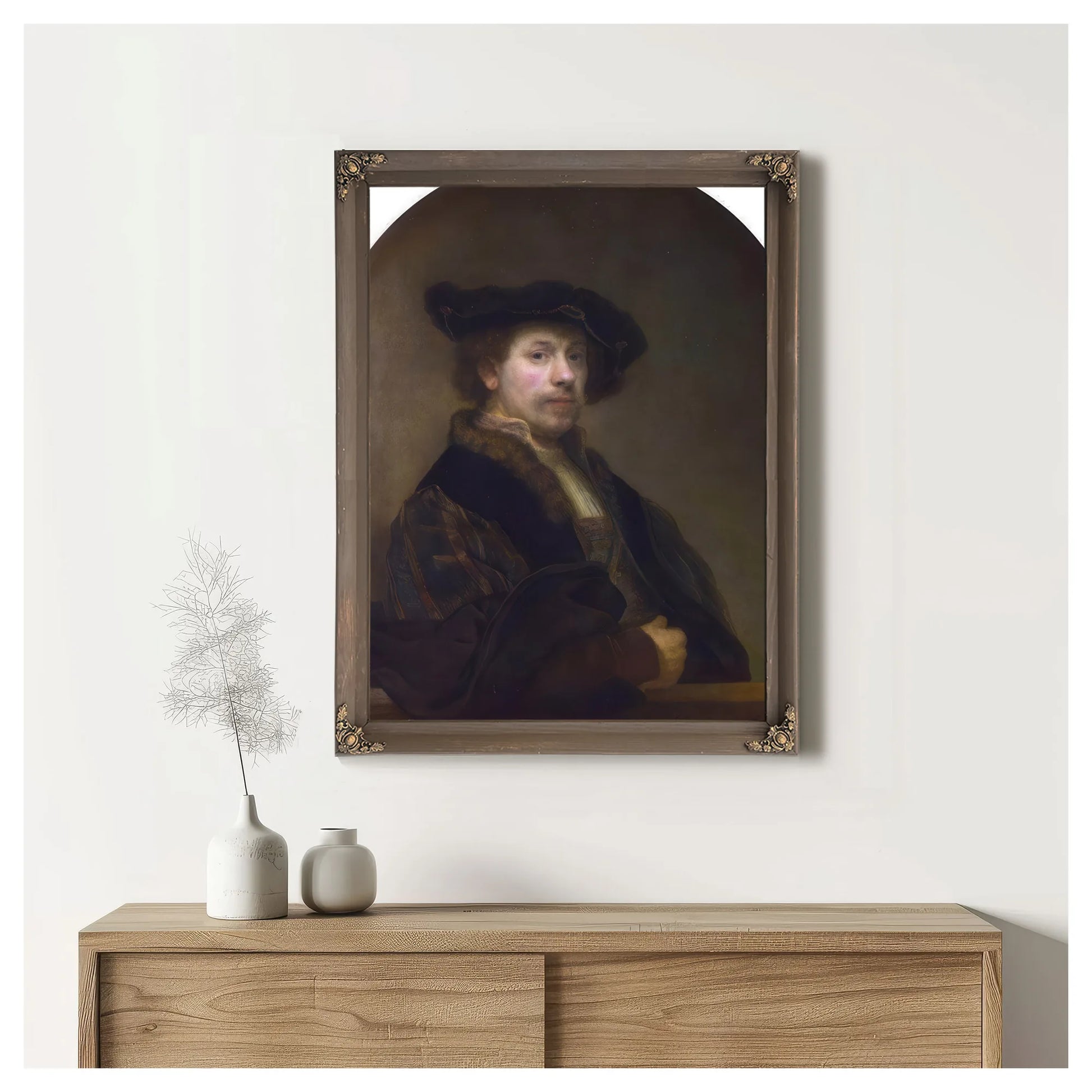 Self Portrait At The Age Of 34 By Rembrandt Fine Art Print