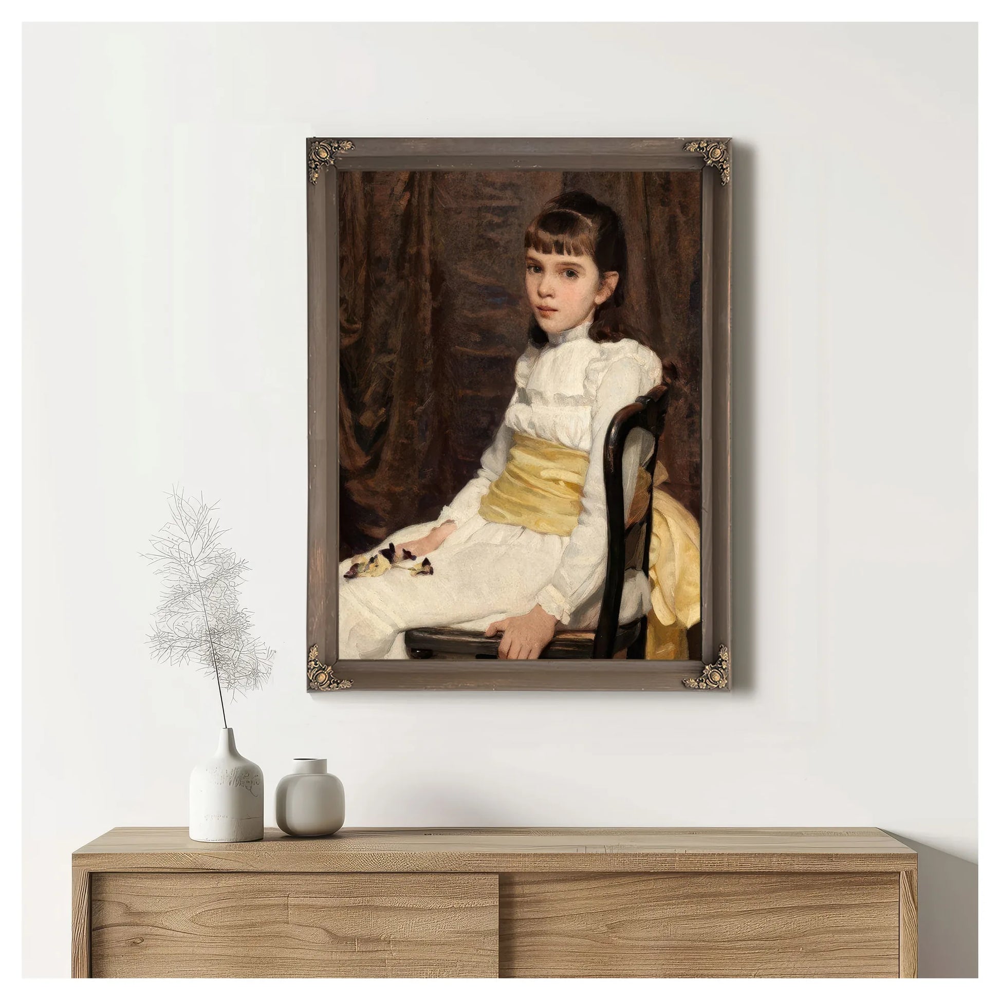 Little Girl 1887 By Cecilia Beaux Fine Art Print