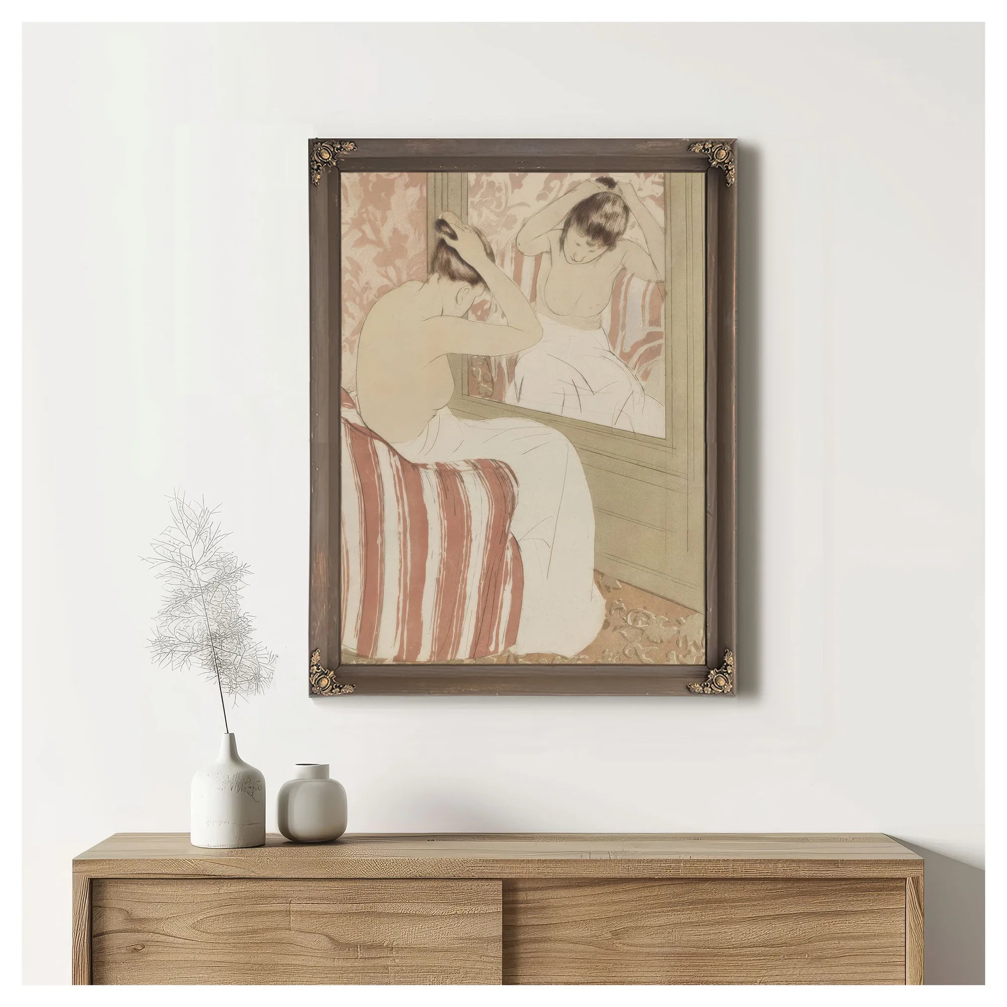 The Coiffure By Mary Cassatt Fine Art Print