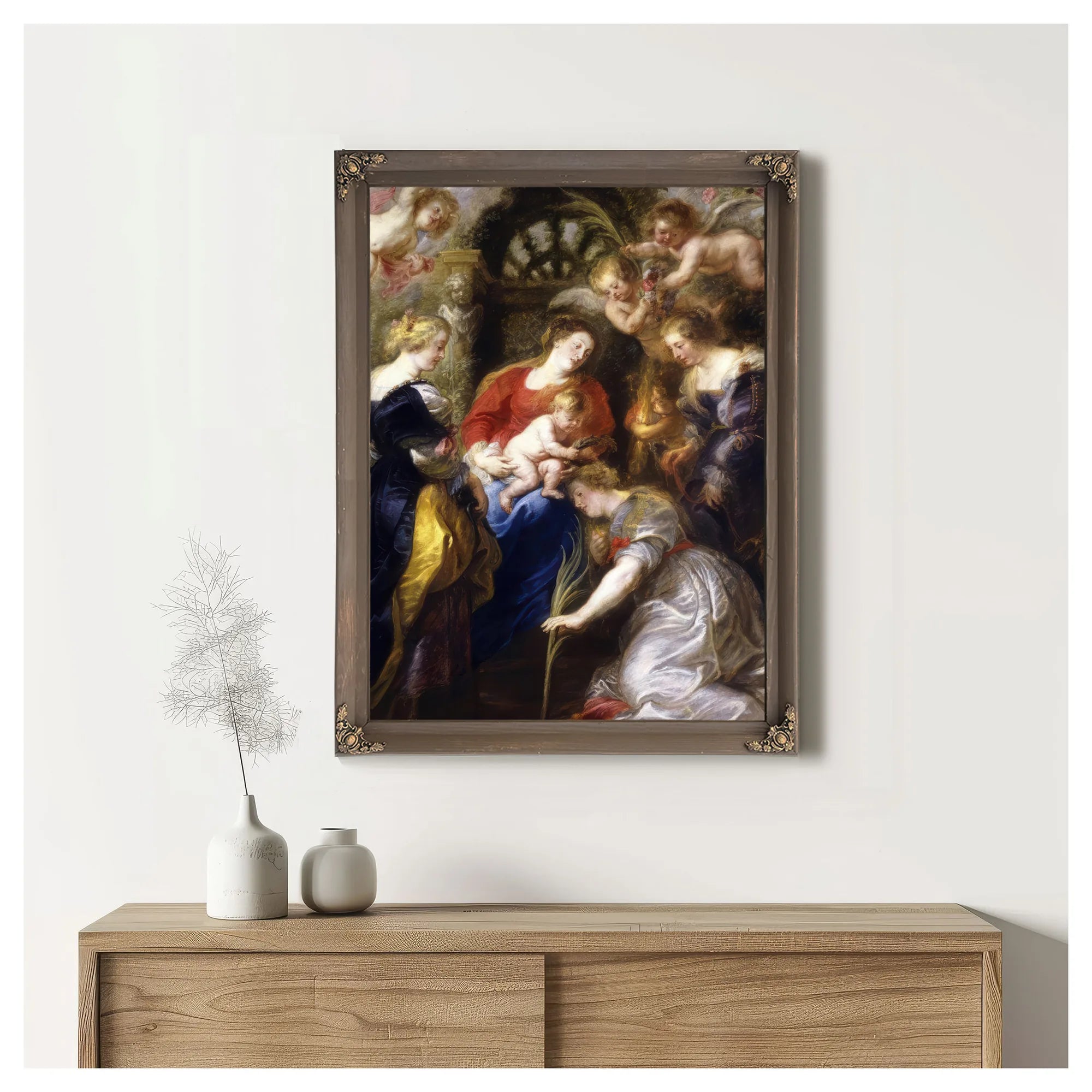 Crowning Of Saint Catherine By Peter Paul Rubens Fine Art Print