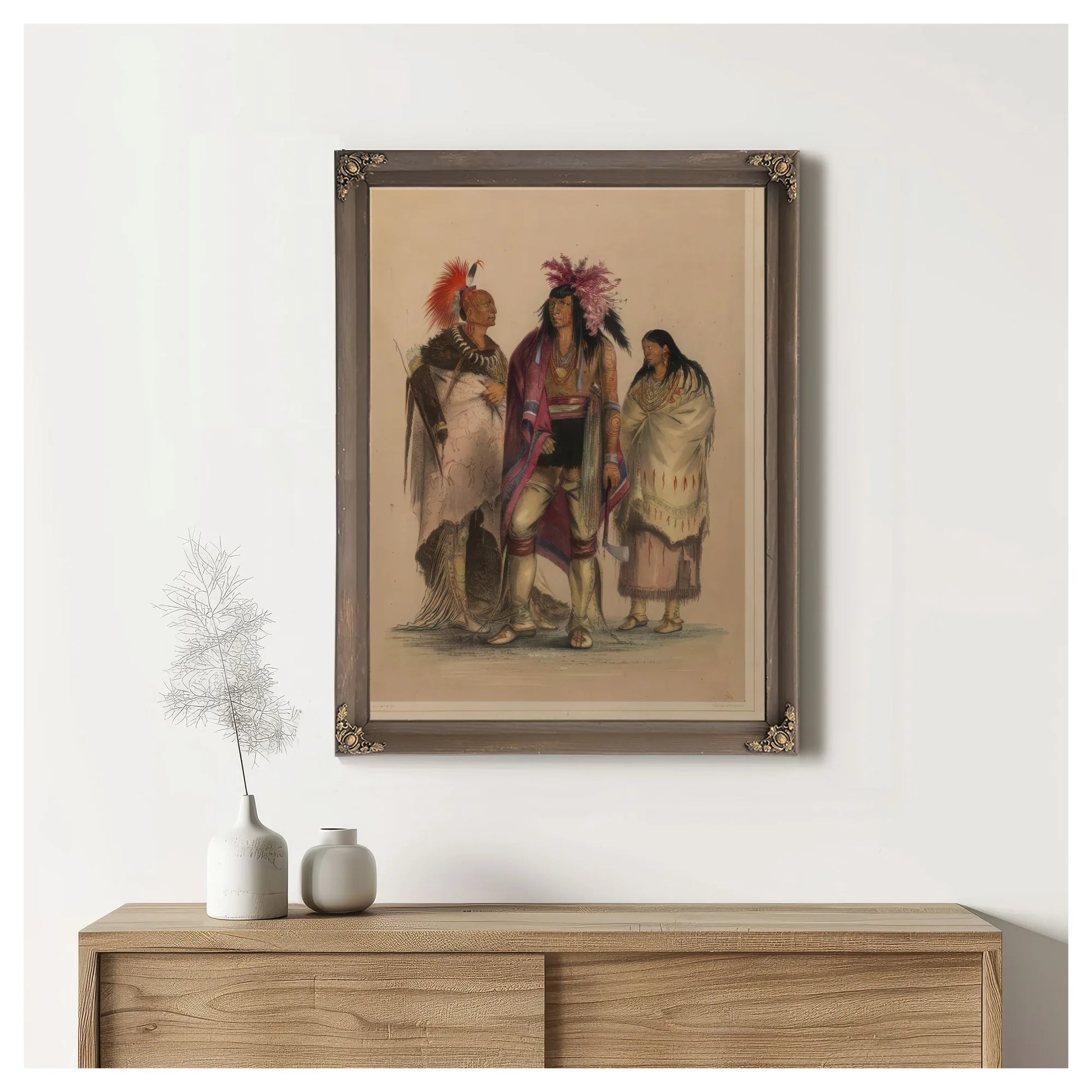North American Indian Portfolio By George Catlin Fine Art Print