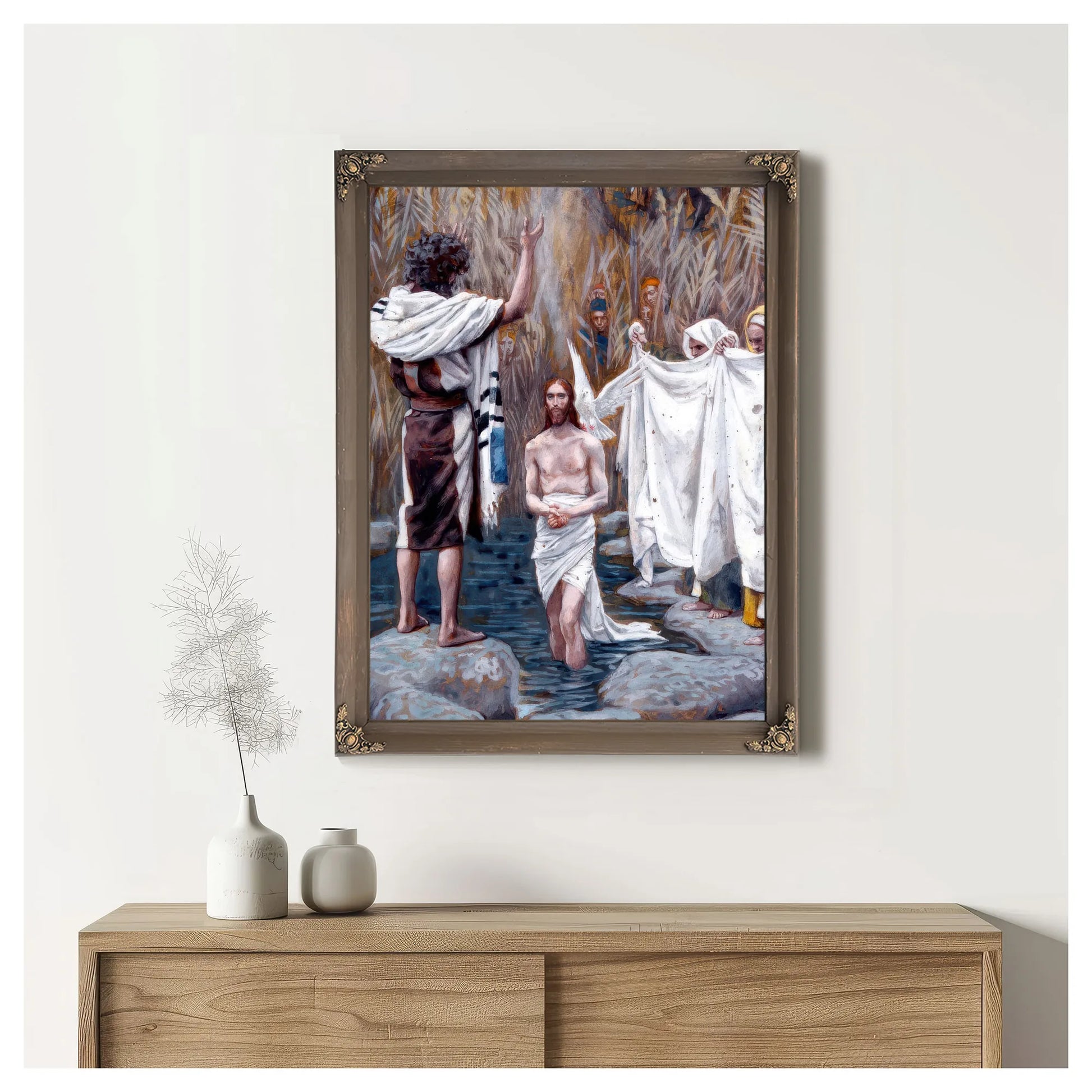 Baptism Of Jesus By James Tissot Fine Art Print