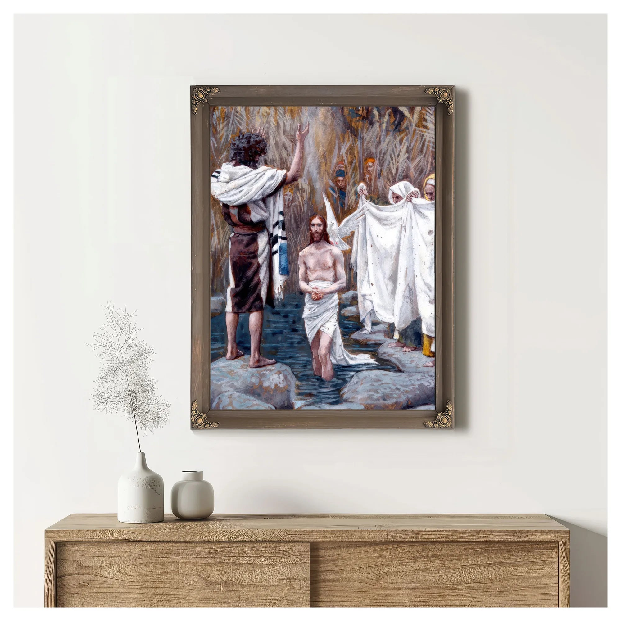 Baptism Of Jesus By James Tissot Fine Art Print