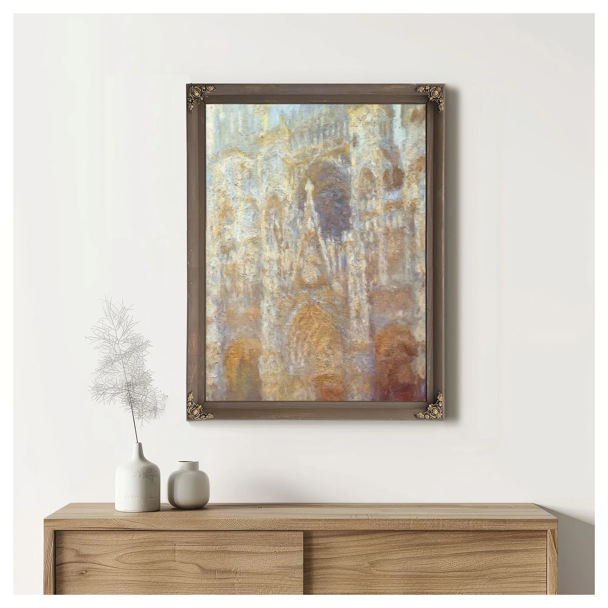 Rouen Cathedral Frist Light By Claude Monet Fine Art Print