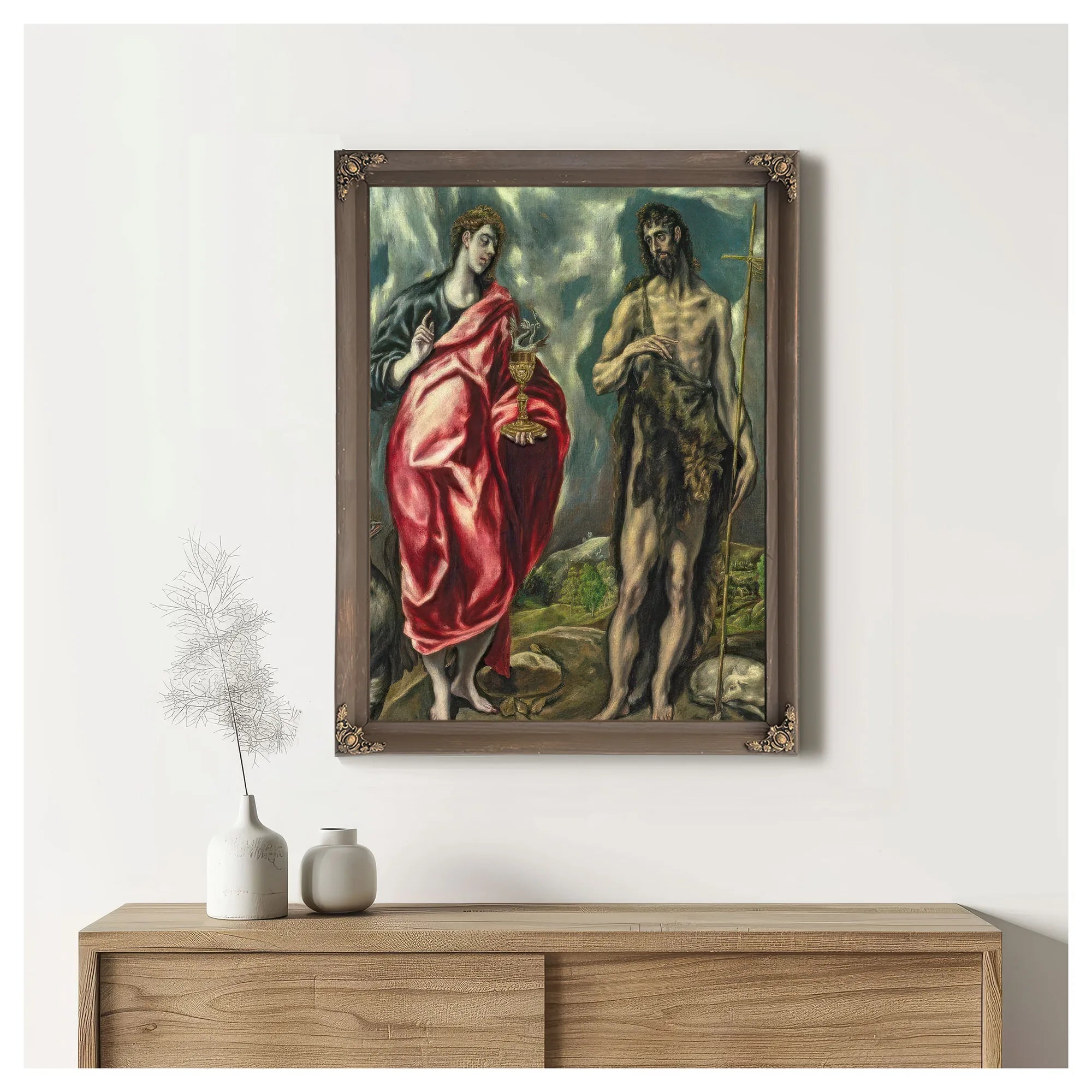 St John The Evangelist And St. John The Baptist By El Greco Fine Art Print