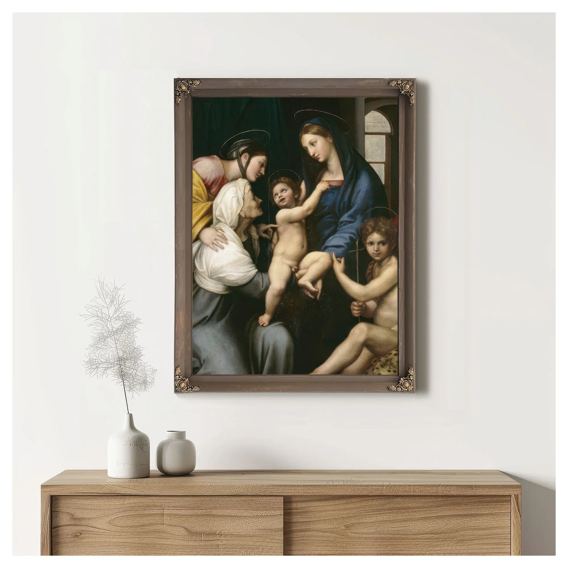 Madonna Of The Cloth By Raphael Fine Art Print