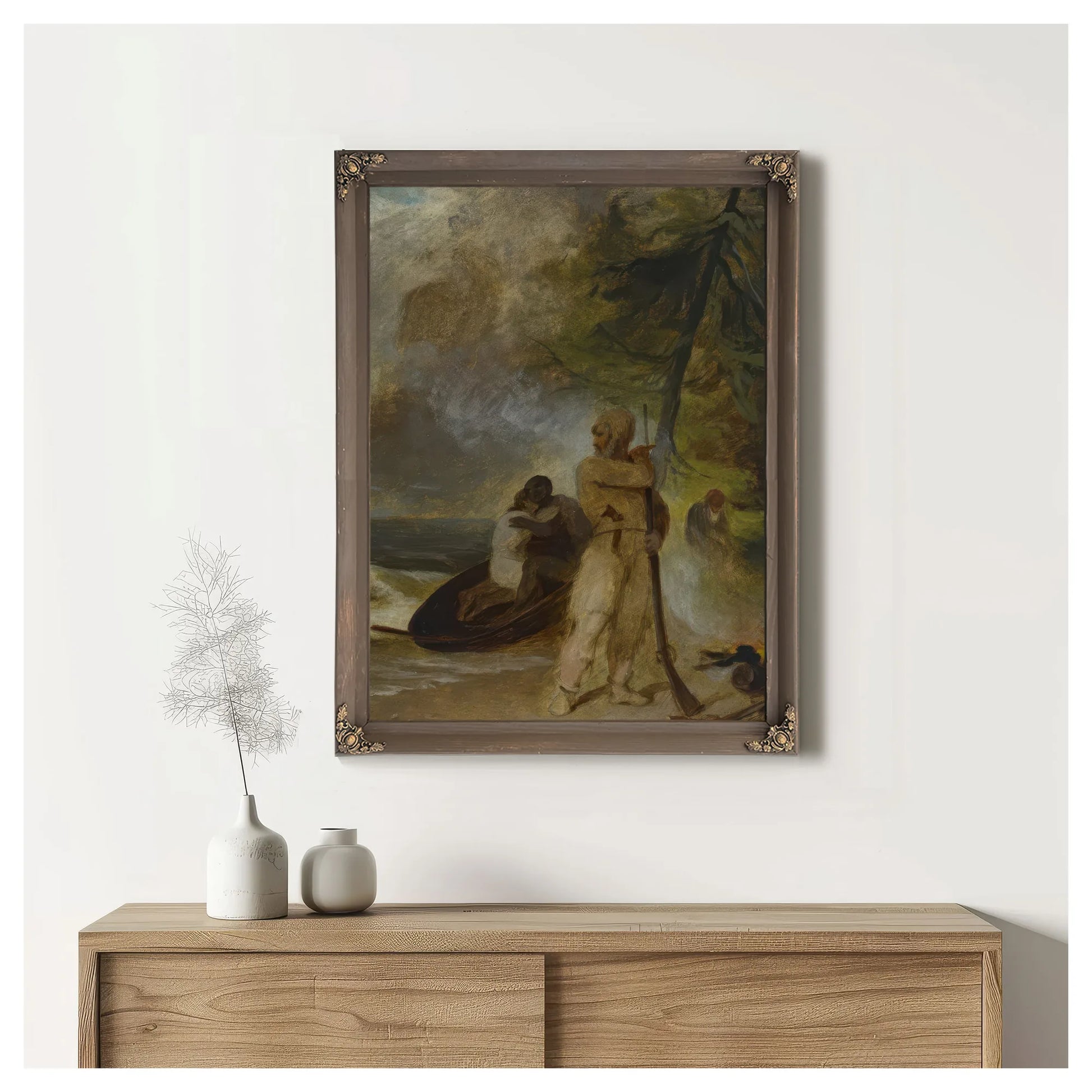 Friday's Father Rescued By Thomas Sully Fine Art Print