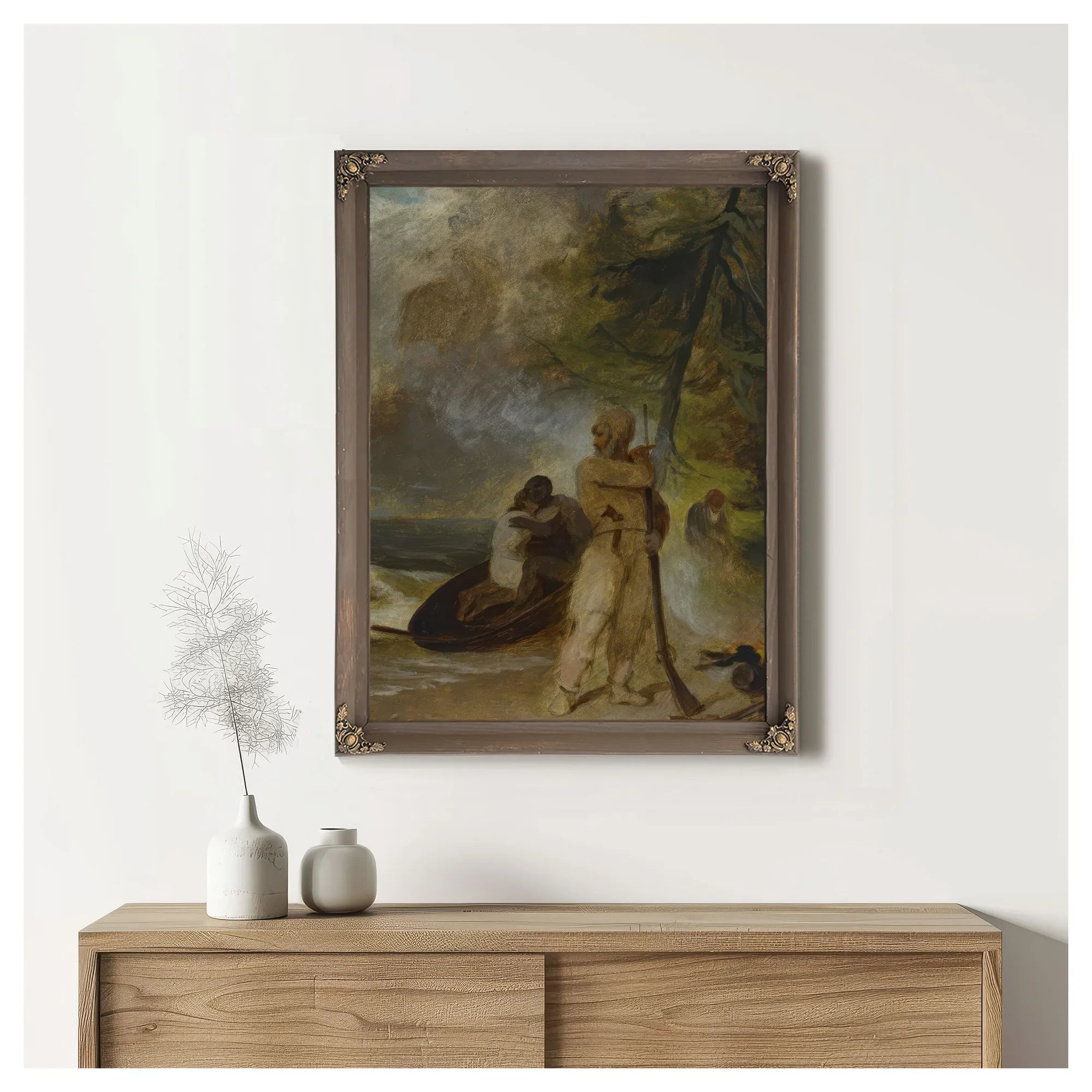 Friday's Father Rescued By Thomas Sully Fine Art Print