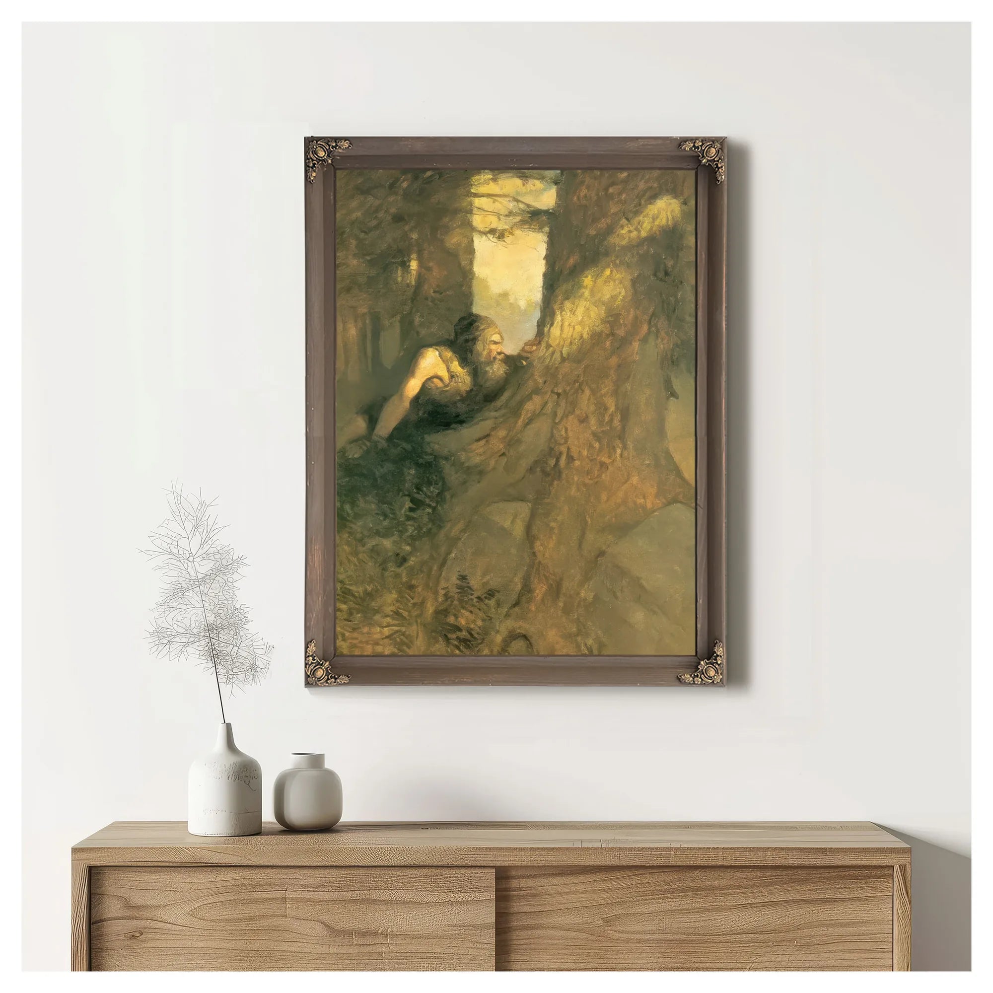 Ben Gunn By NC Wyeth Fine Art Print