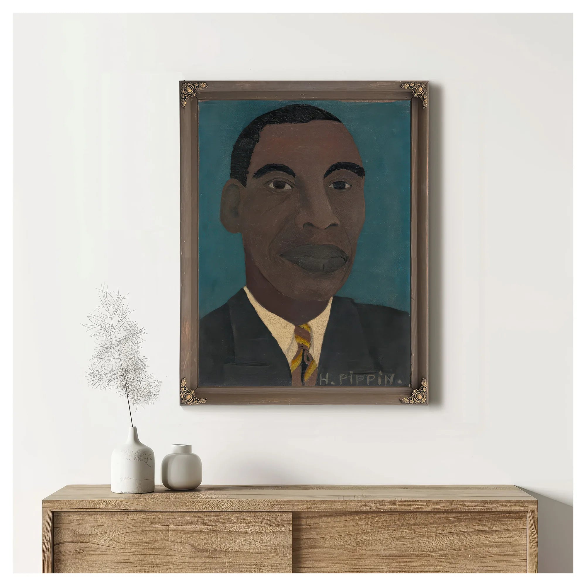 Self Portrait Ii by Horace Pippin Fine Art Print