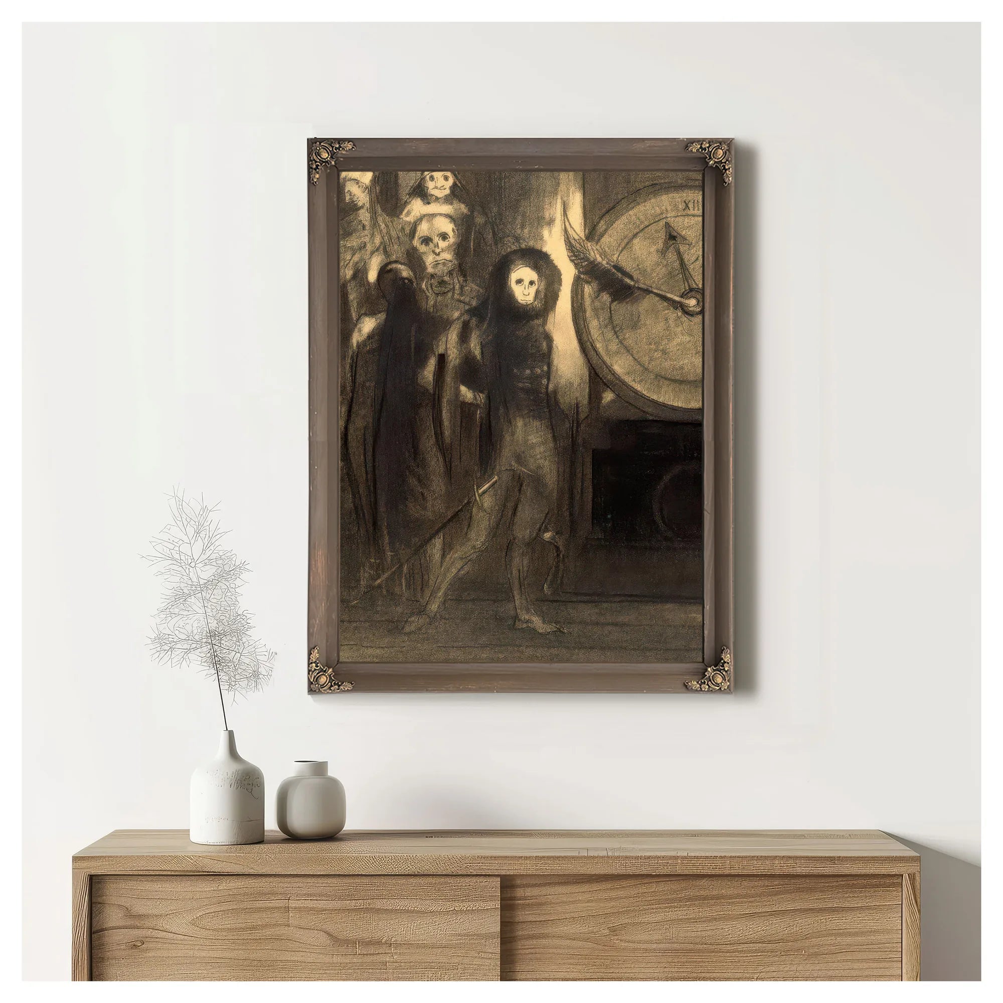 The Masque Of The Red Death By Odilon Redon Fine Art Print