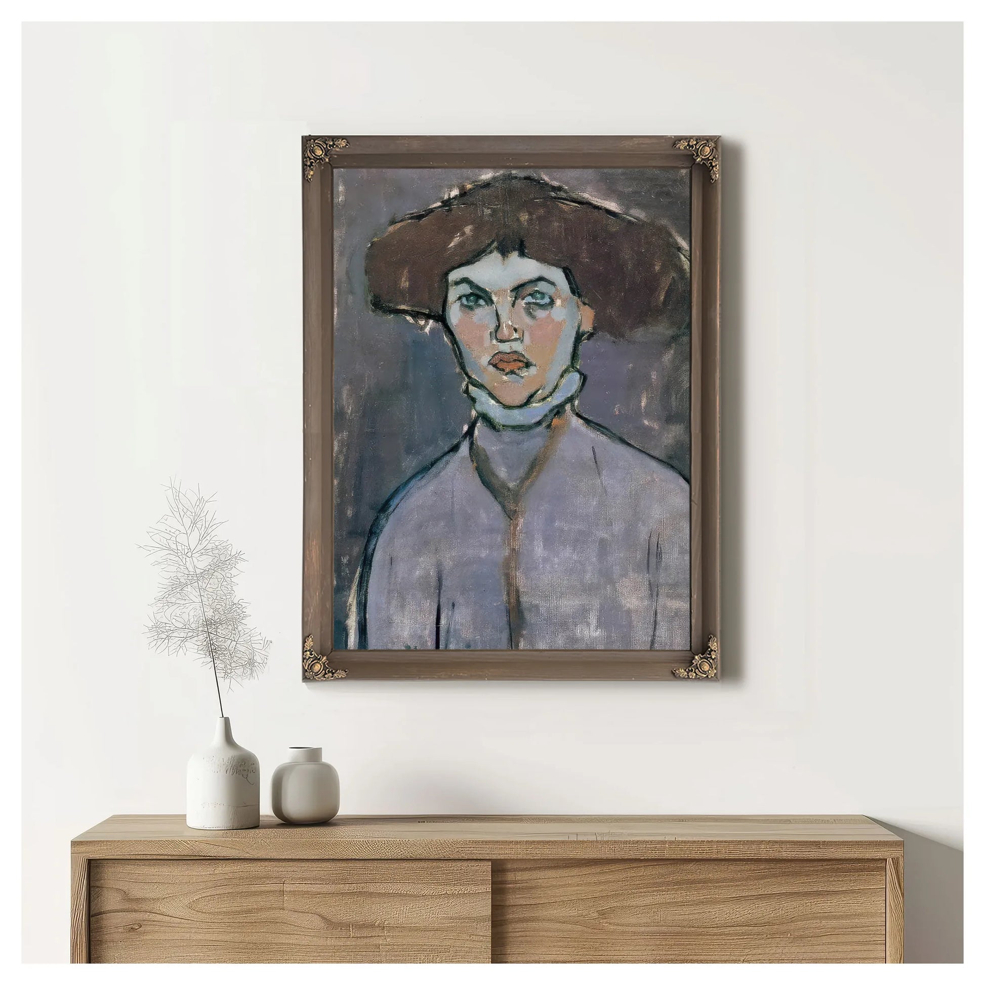 Head Of Young Women 1908 By Amedeo Modigliani Fine Art Print