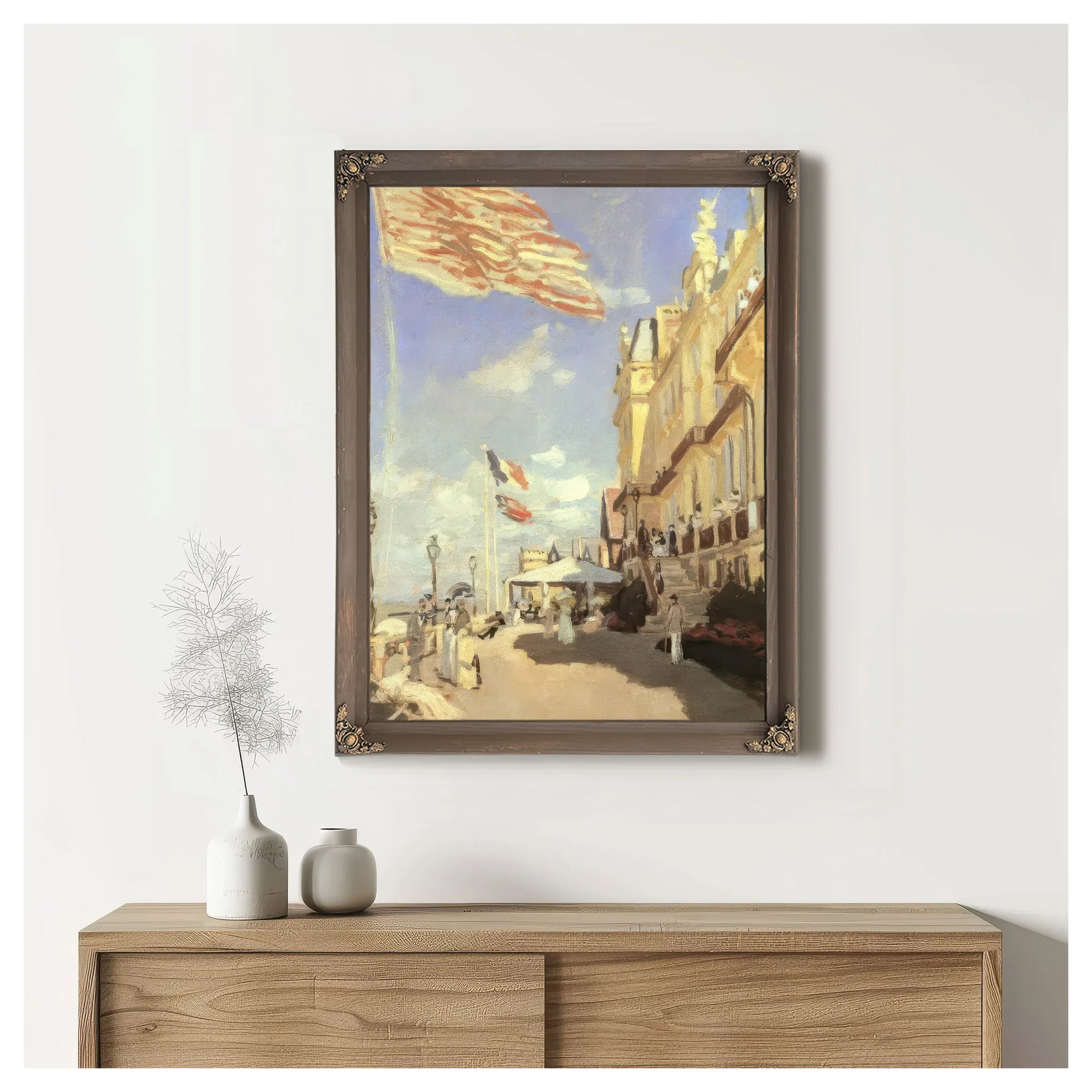 L'hotel Des Roches Noires A Trouville By Claude Monet Fine Art Print