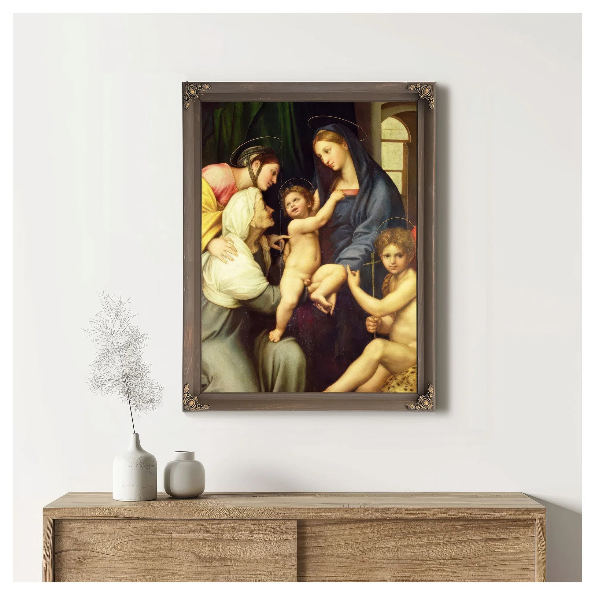 The Holy Family By Raphael Fine Art Print