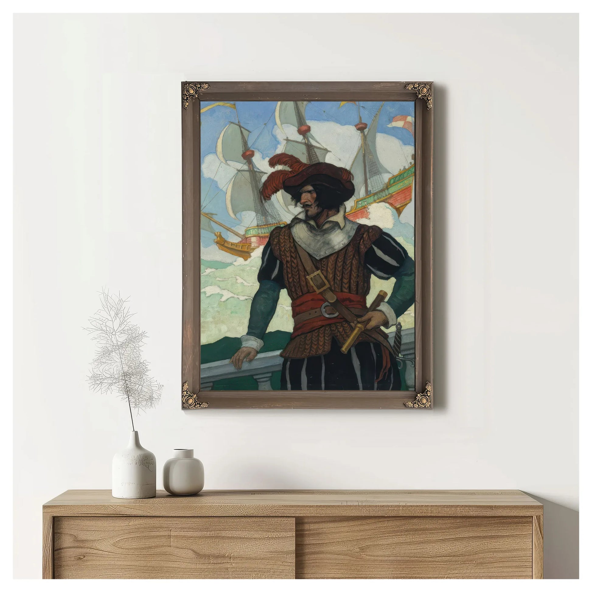 Romance Of Adventure By NC Wyeth Fine Art Print