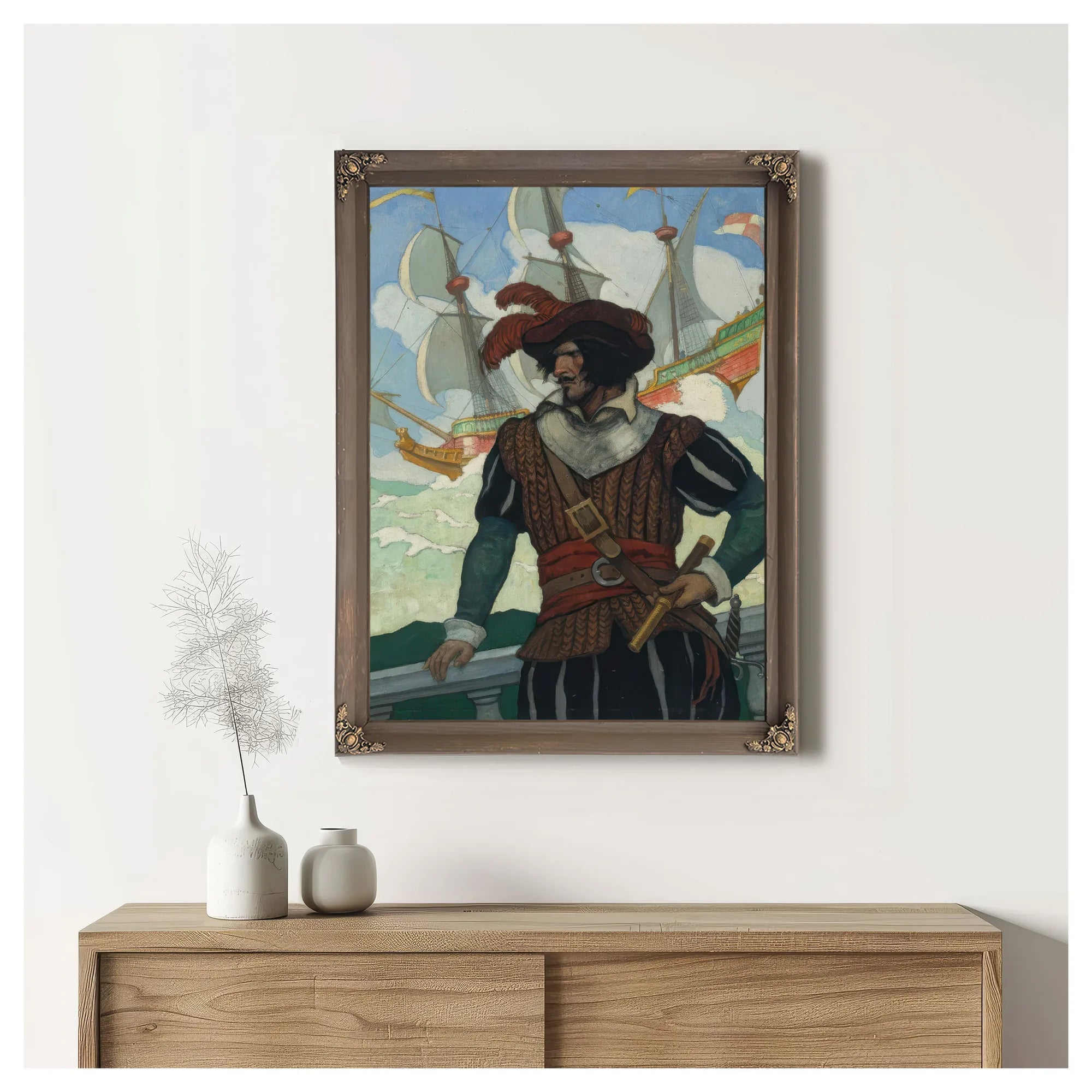 Romance Of Adventure By NC Wyeth Fine Art Print