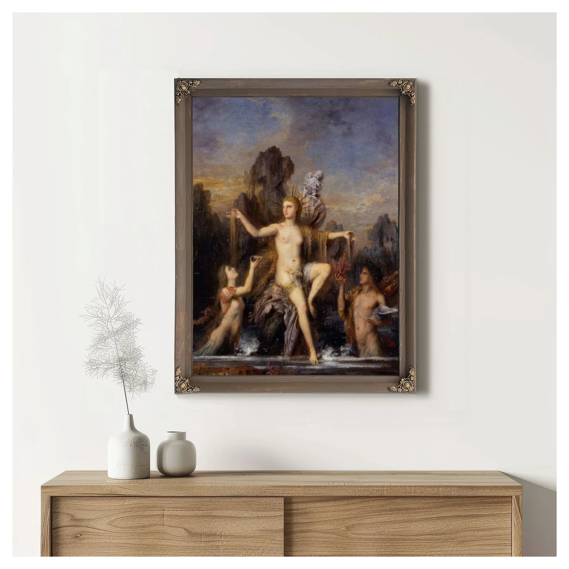 Venus Rising From The Sea 1866 By Gustave Moreau Fine Art Print