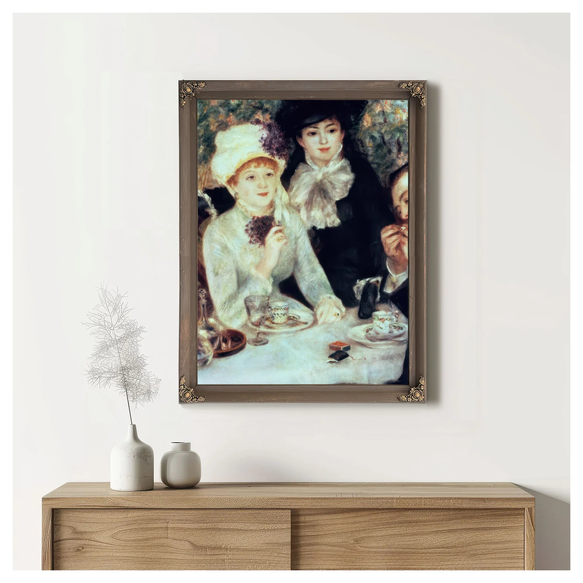 The End Of Luncheon By Pierre Auguste Renoir Fine Art Print