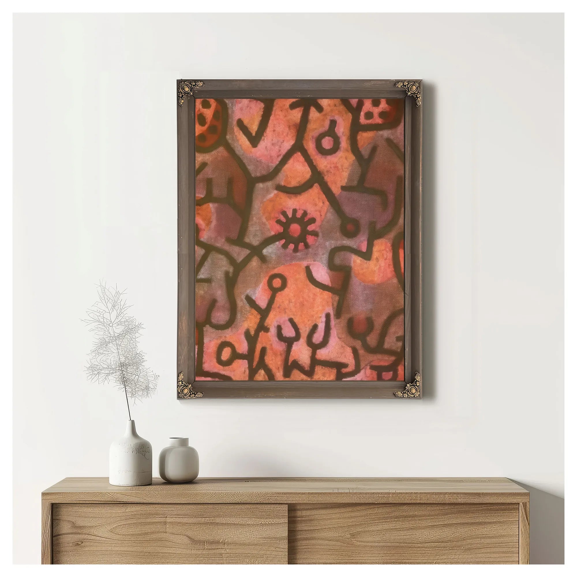 Flora On The Rocks (Flora Am Felsen) 1940 F3 )343) By Paul Klee Fine Art Print