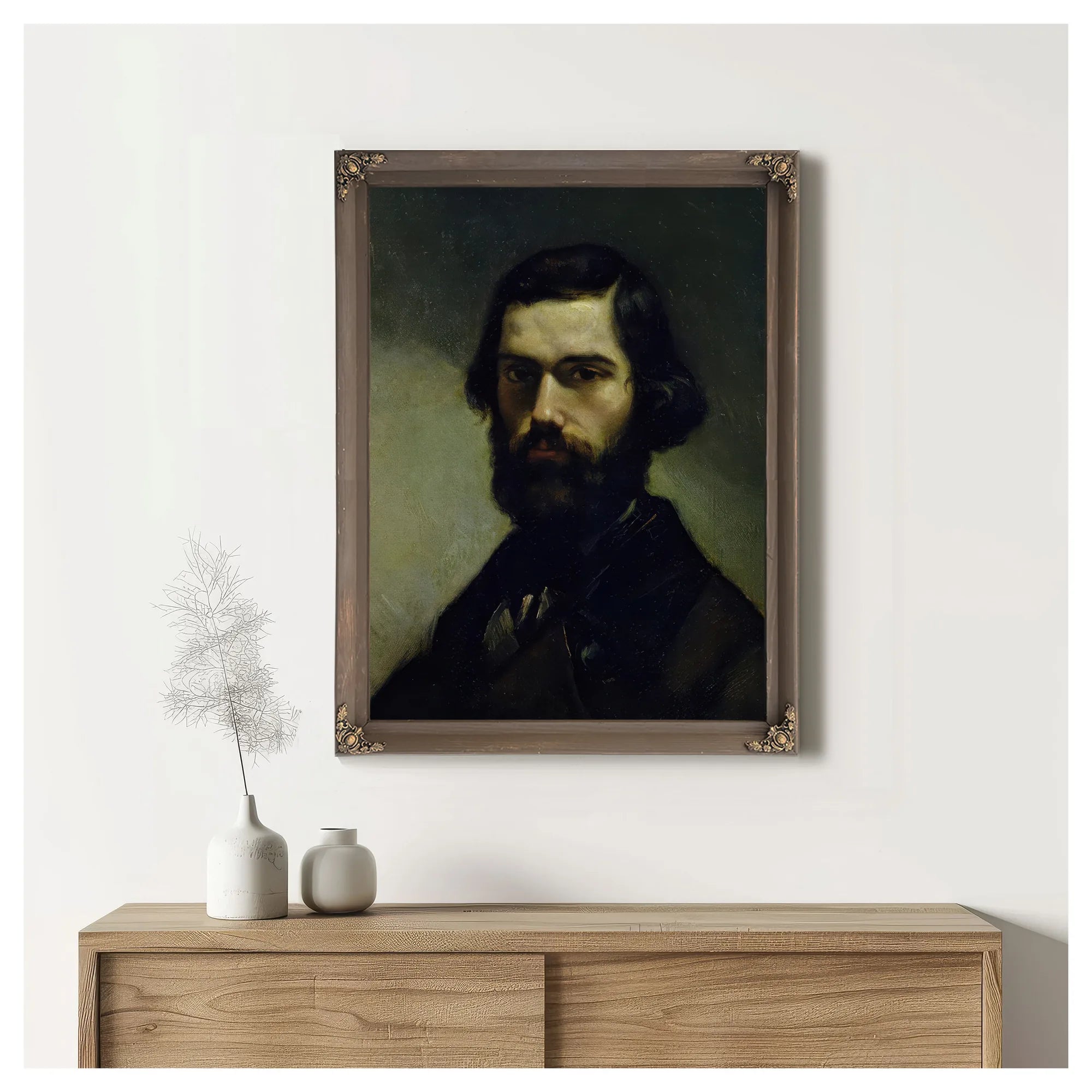 Portrait Of Jules Valles By Jean Desire Gustave Courbet Fine Art Print