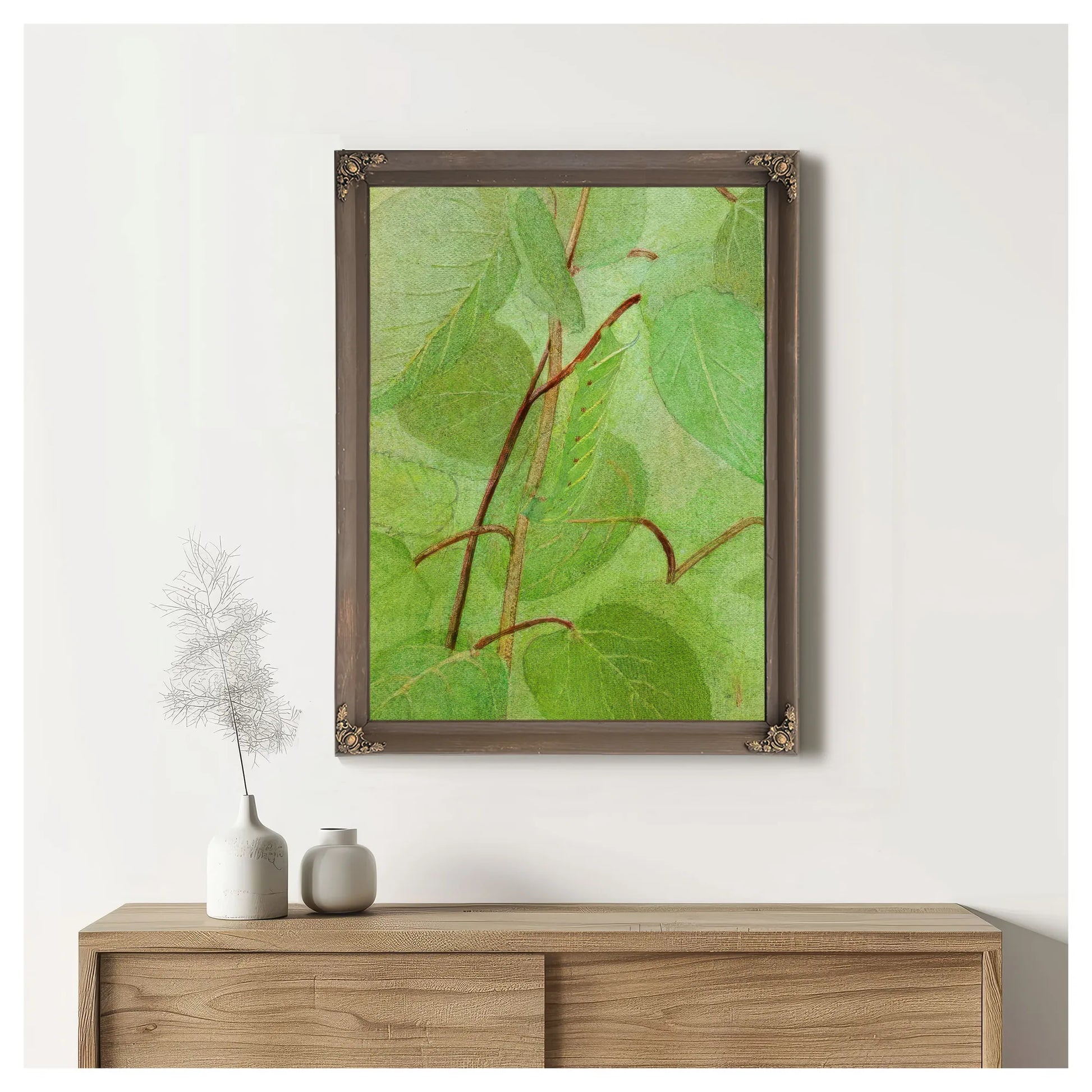 Sphinx Caterpillar, Study For Book Concealing Coloration In The Animal Kingdom By Abbott Handerson Thayer Fine Art Print
