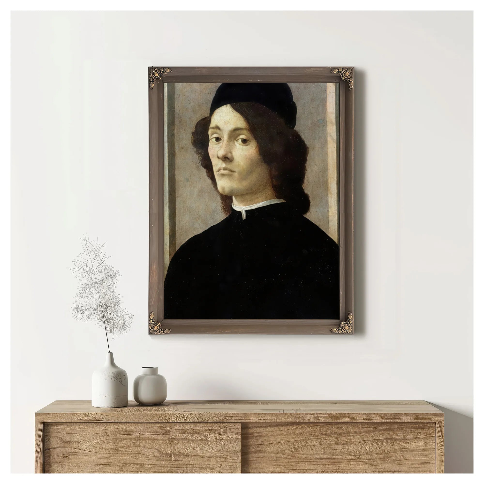 Portrait Of A Man By Sandro Botticelli Fine Art Print