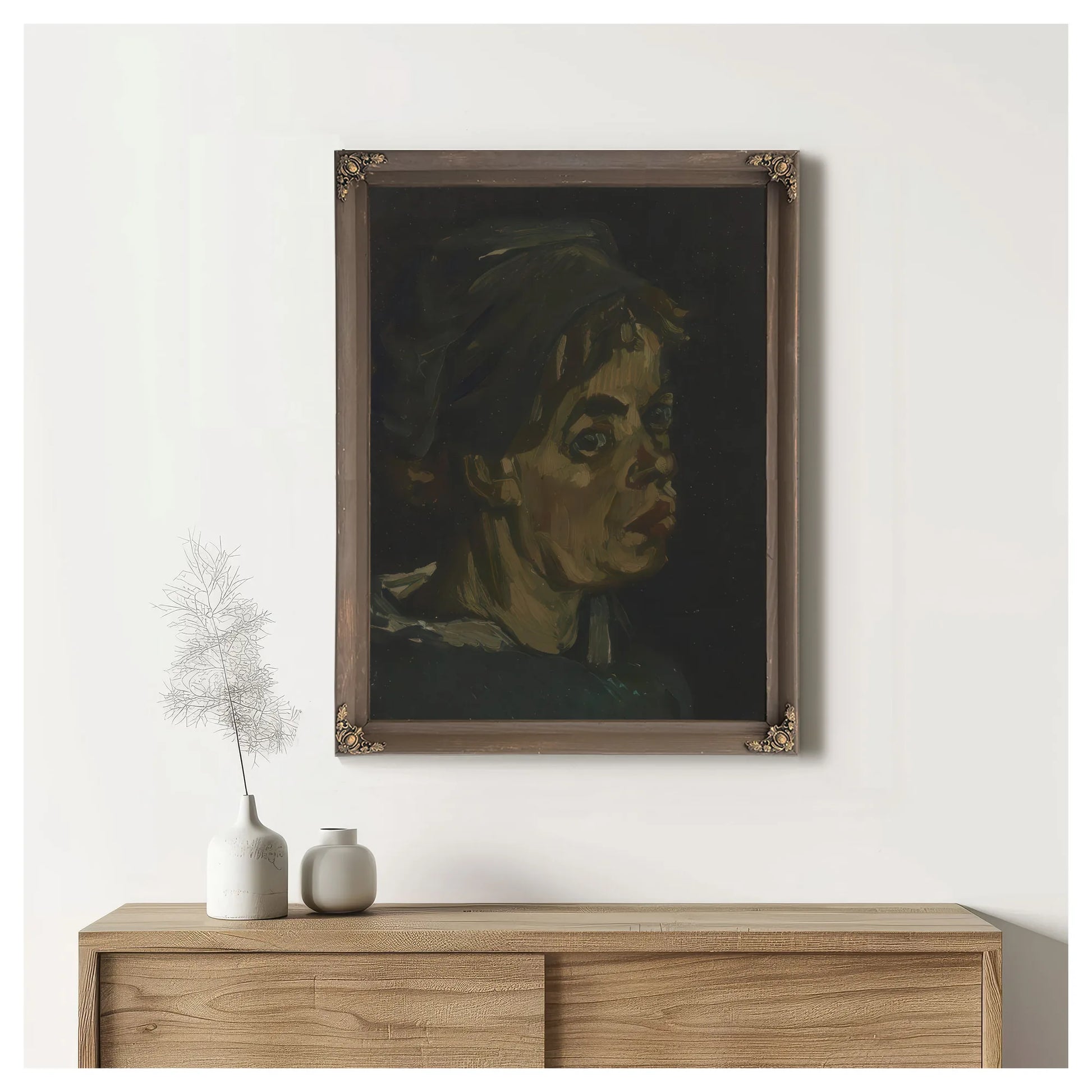 Head Of A Woman 2 By Vincent Van Gogh Fine Art Print