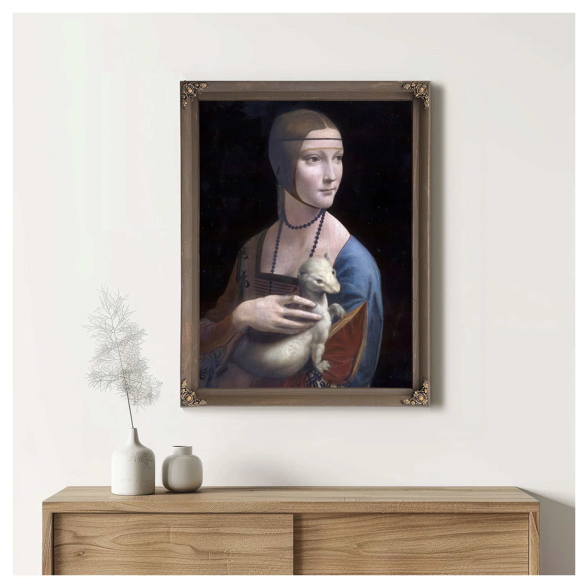 Portrait Of Cecilia Gallerani (Lady With The Ermine) By Leonardo Da Vinci Fine Art Print