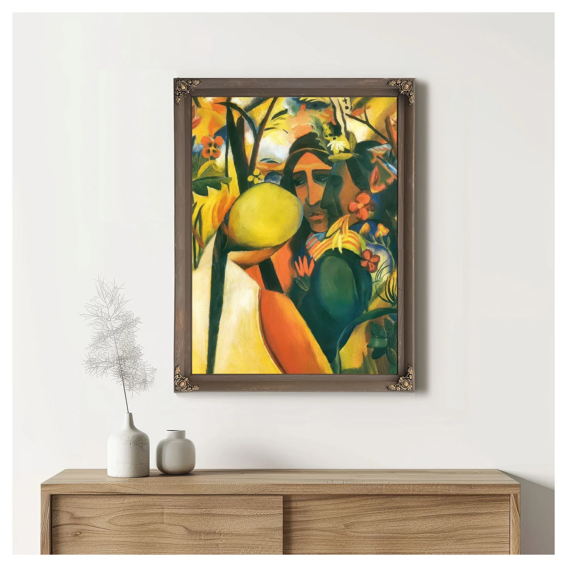 Indian By August Macke Fine Art Print