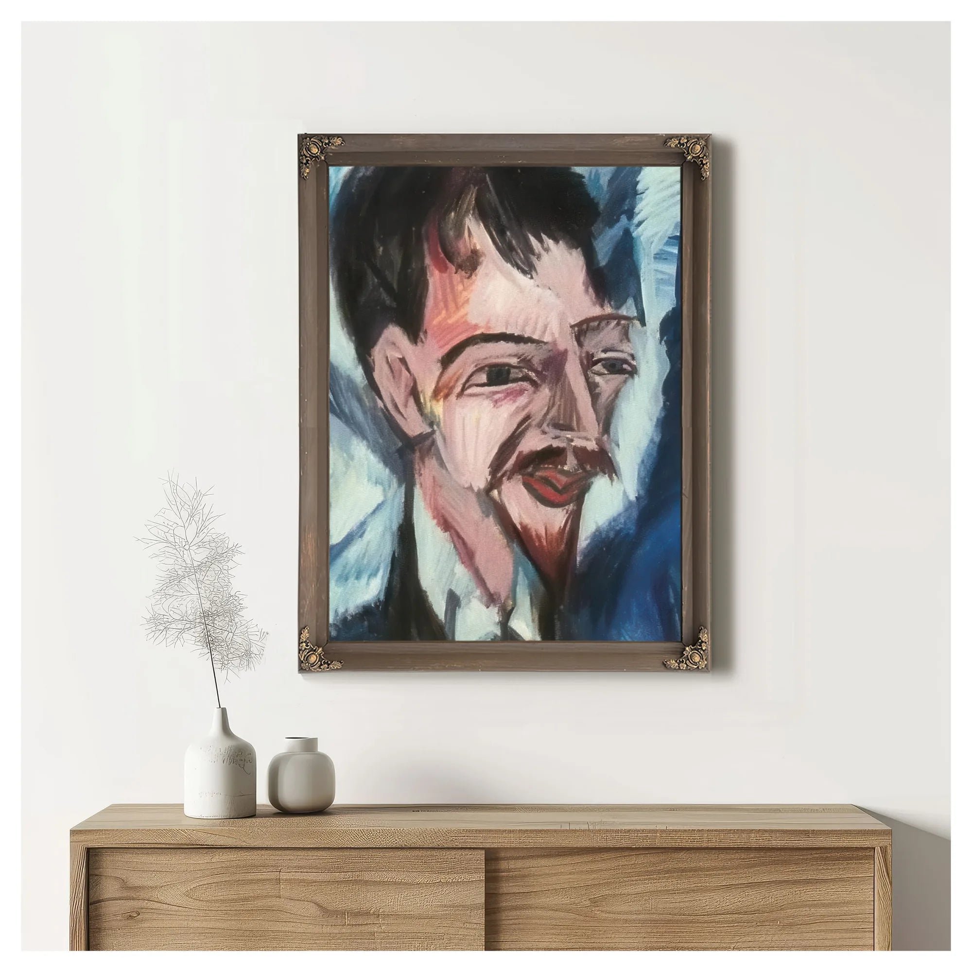 Portrait Of Dr Alfred Doblin By Ernst Ludwig Kirchner Fine Art Print