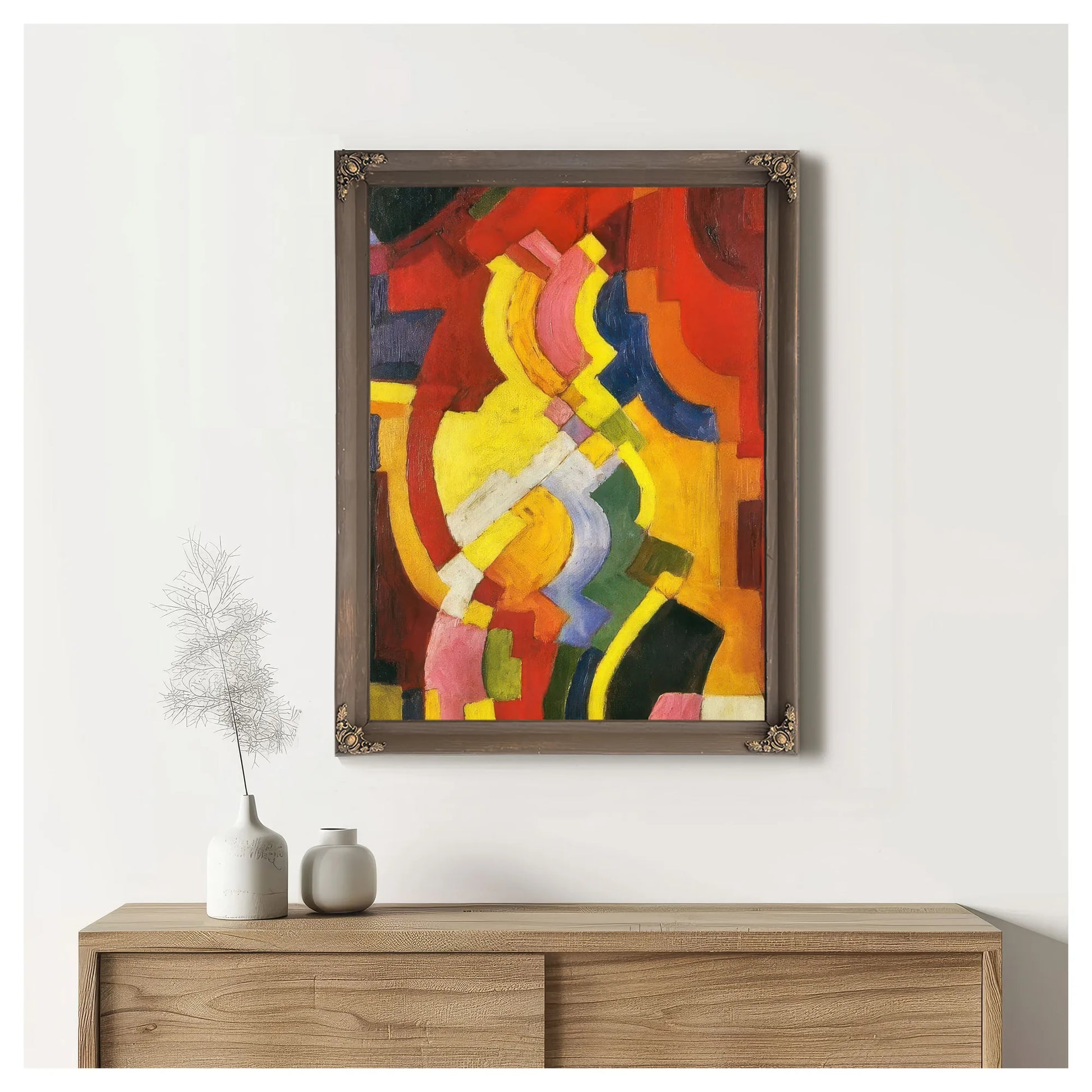 Coloured Forms Iii By August Macke Fine Art Print