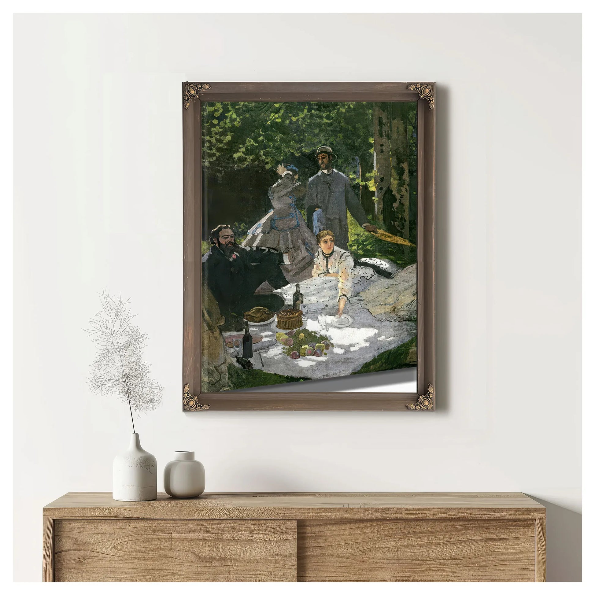 Dejeuner Sur L'herbe, Chailly (Central Panel) By Claude Monet Fine Art Print