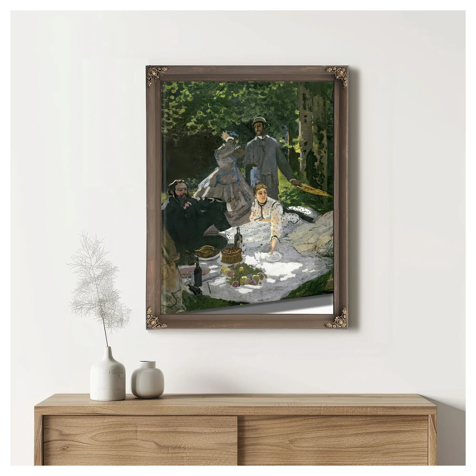 Dejeuner Sur L'herbe, Chailly (Central Panel) By Claude Monet Fine Art Print