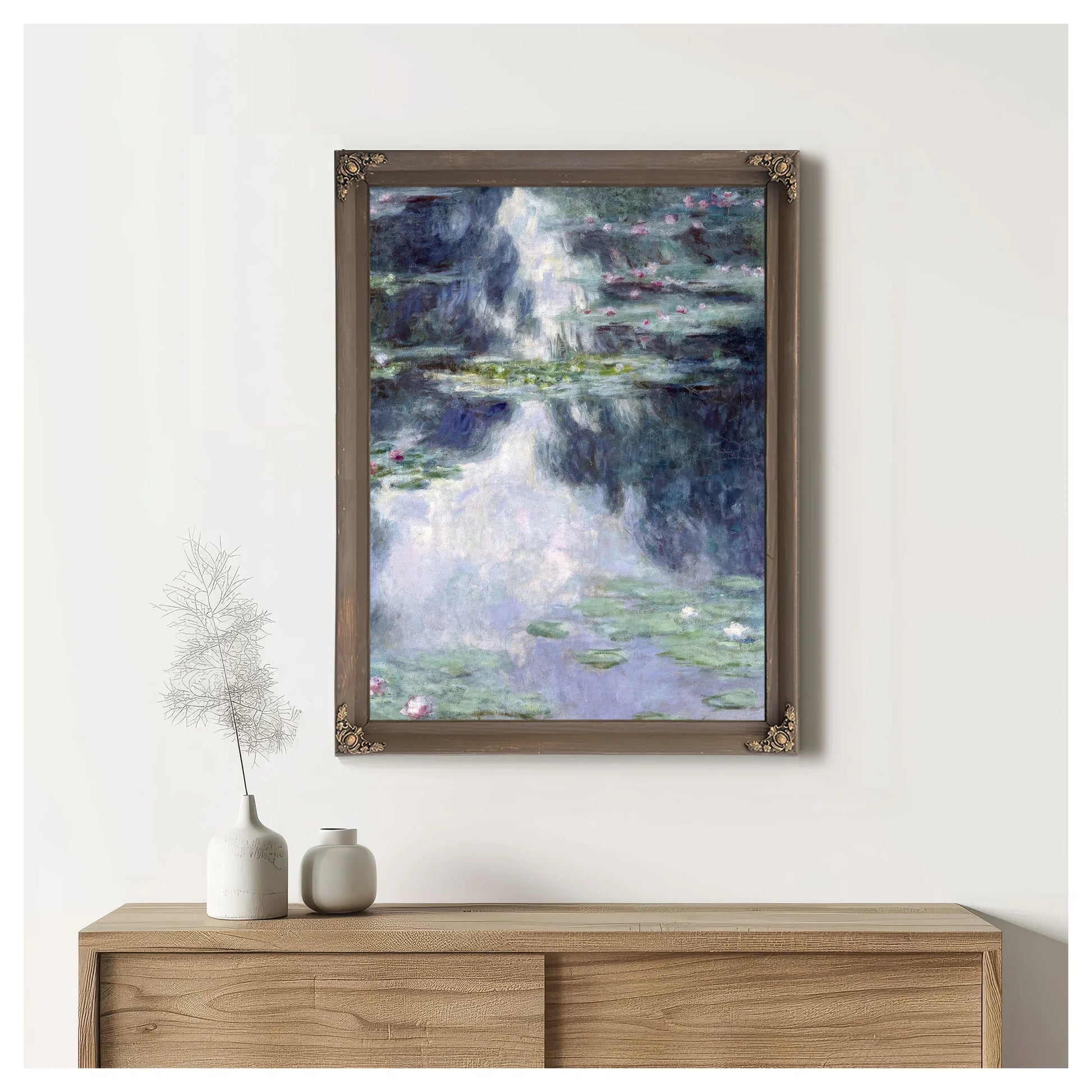 Pond With Water Lilies By Claude Monet Fine Art Print