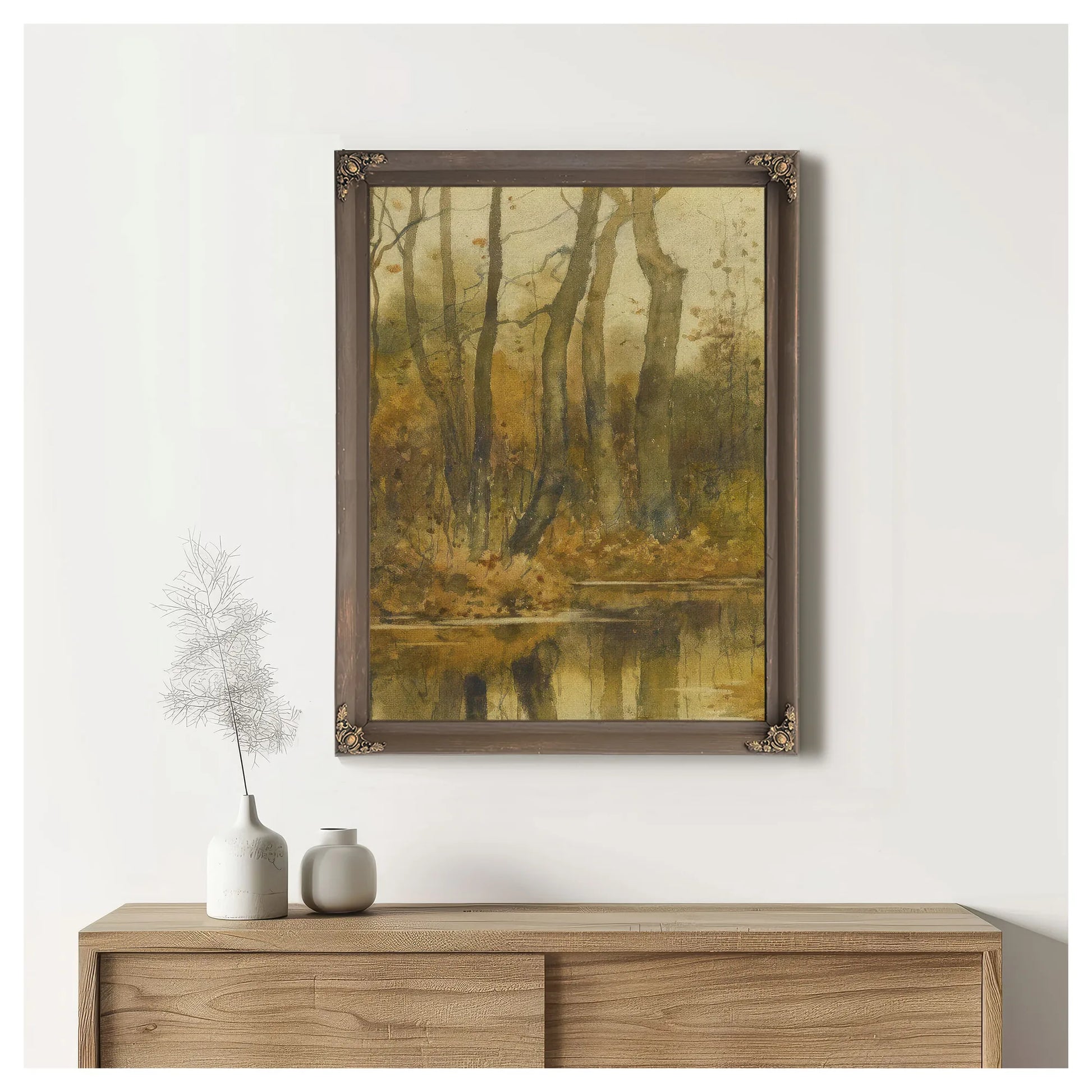 Stream In The Woods By Childe Hassam Fine Art Print