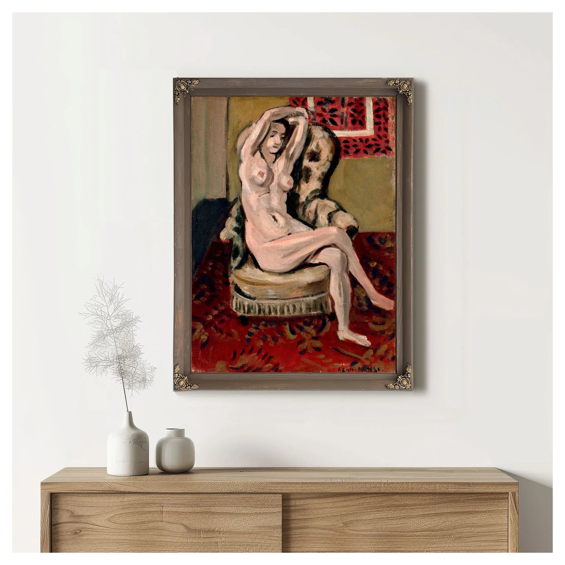 Nude On A Stool by Henri Matisse