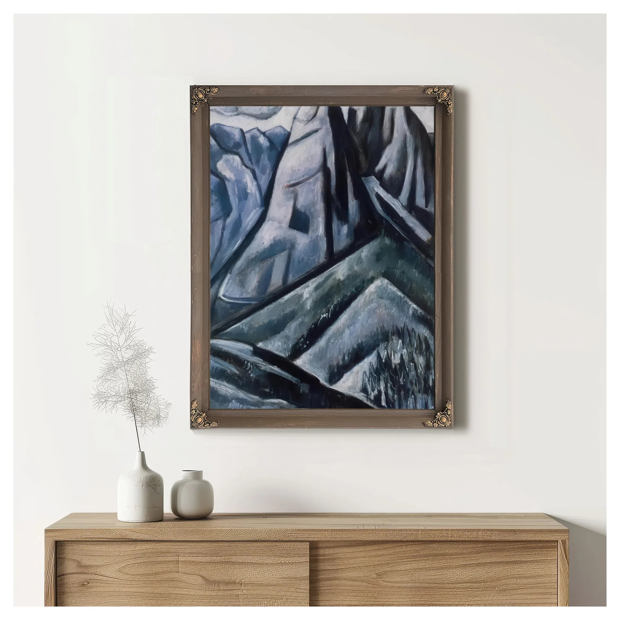 Waxenstein At Hamarsbach Garmicsch Bavaria By Marsden Hartley Fine Art Print