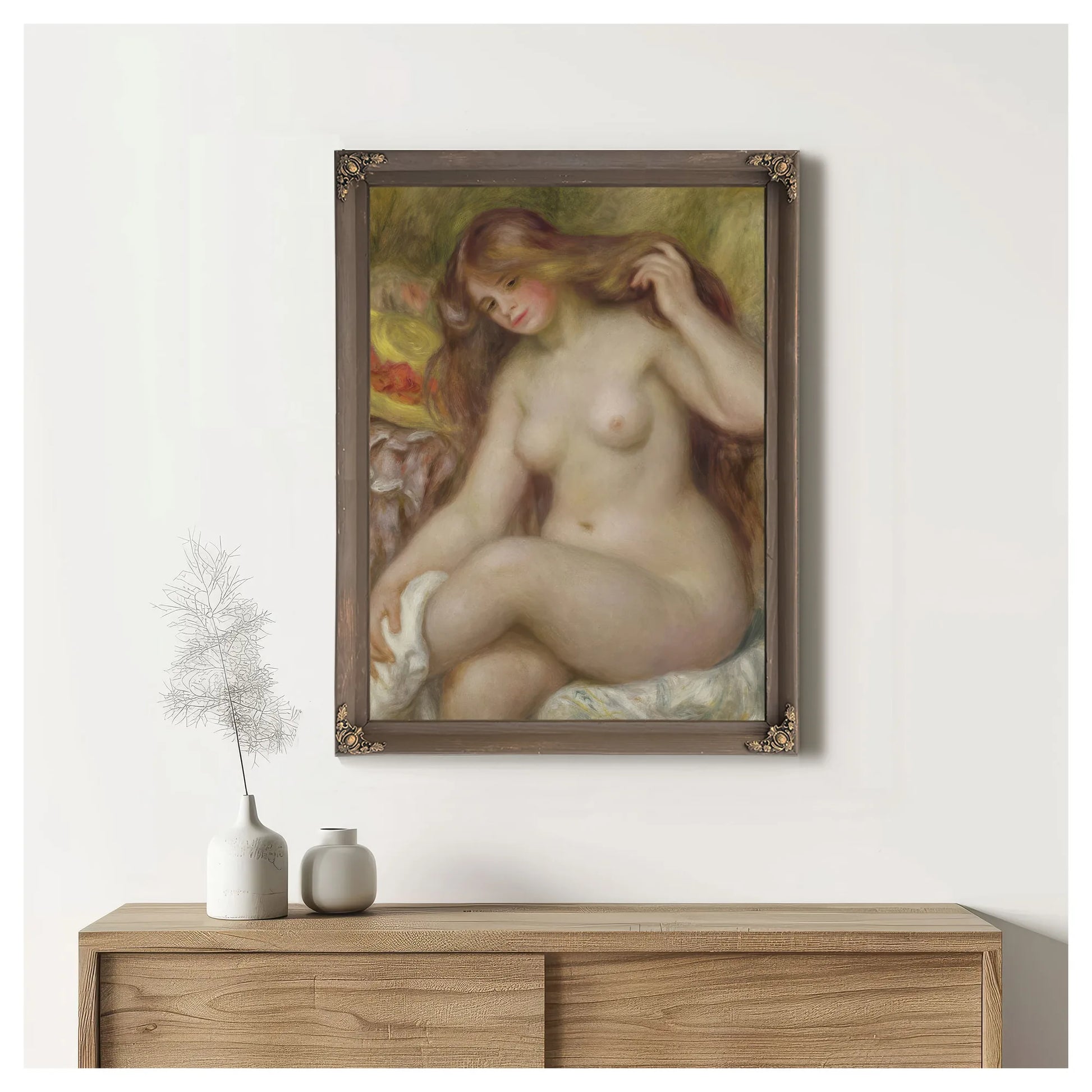 Bather By Pierre Auguste Renoir Fine Art Print