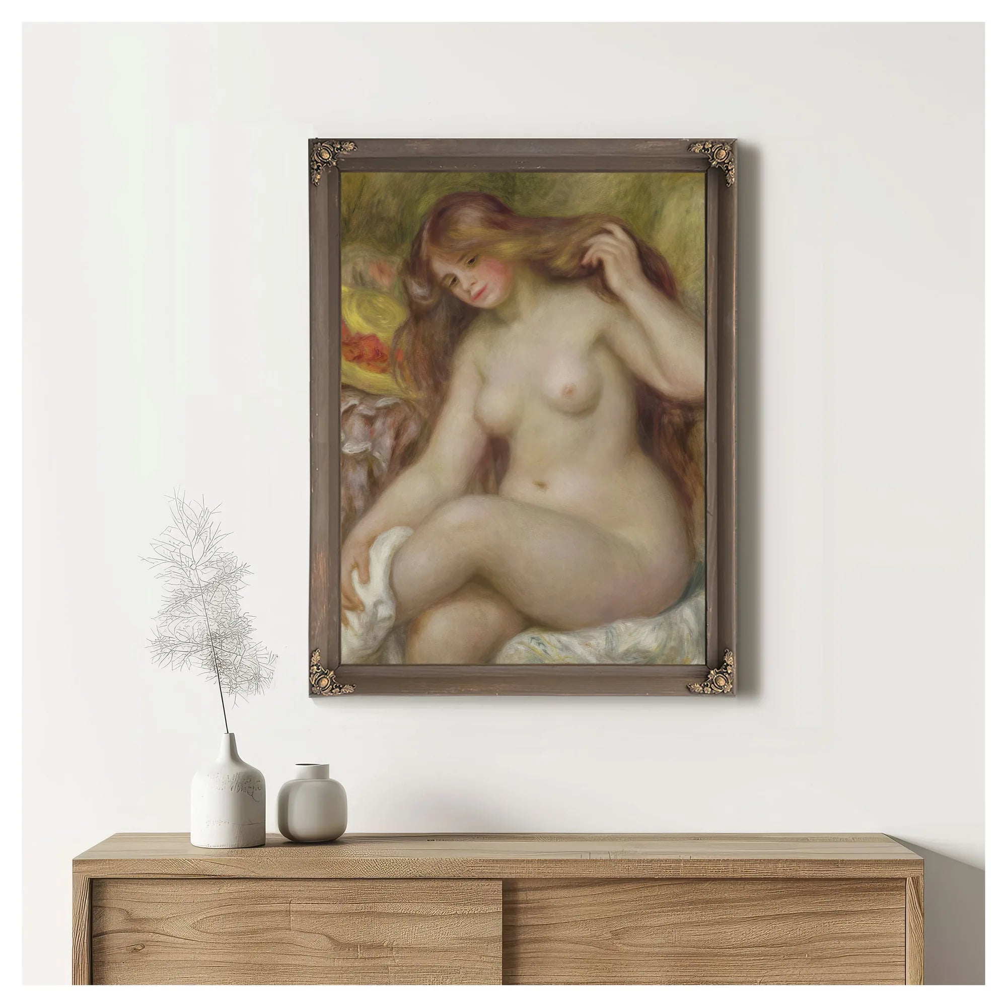 Bather By Pierre Auguste Renoir Fine Art Print