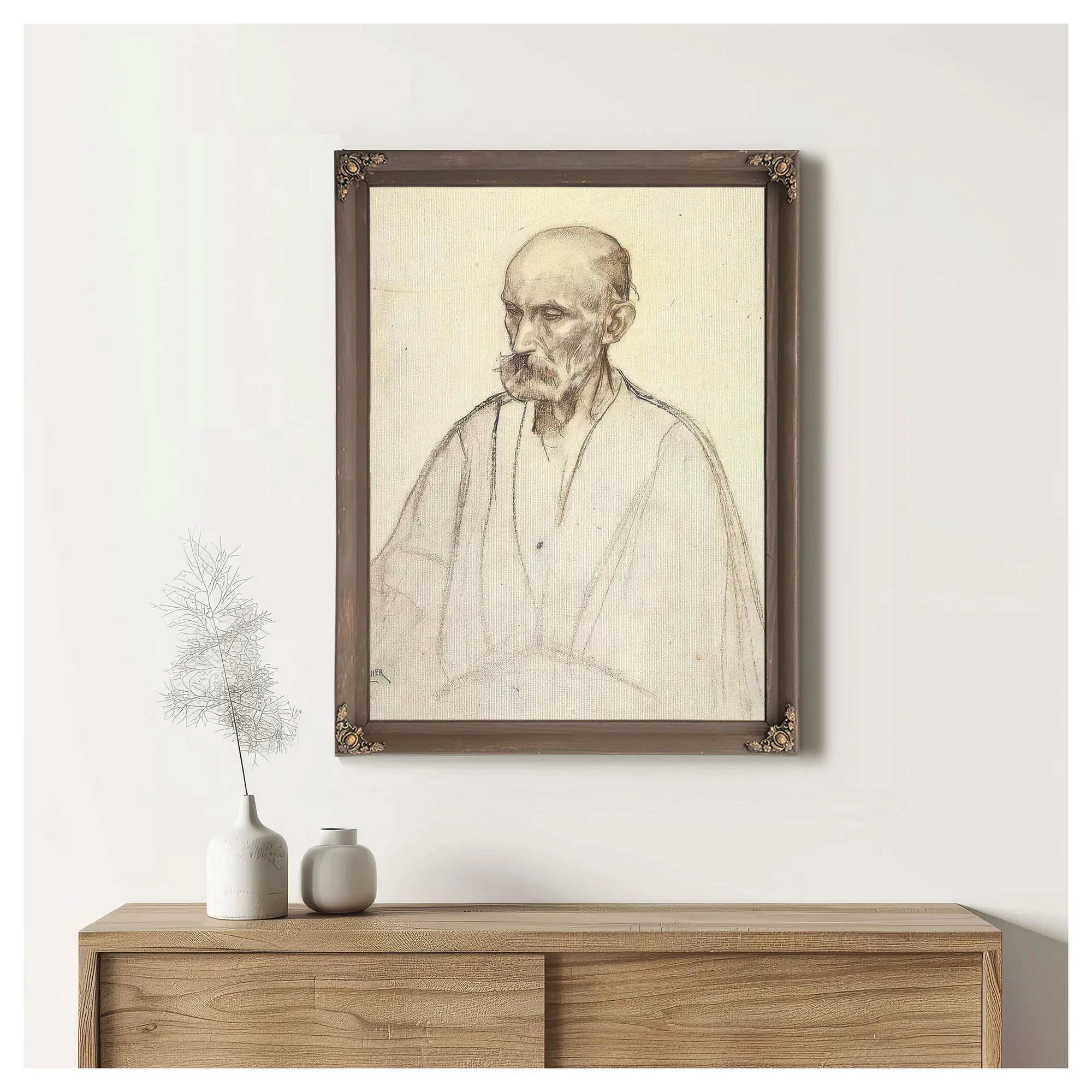 Study For The Disciple Peter By Henry Ossawa Tanner Fine Art Print