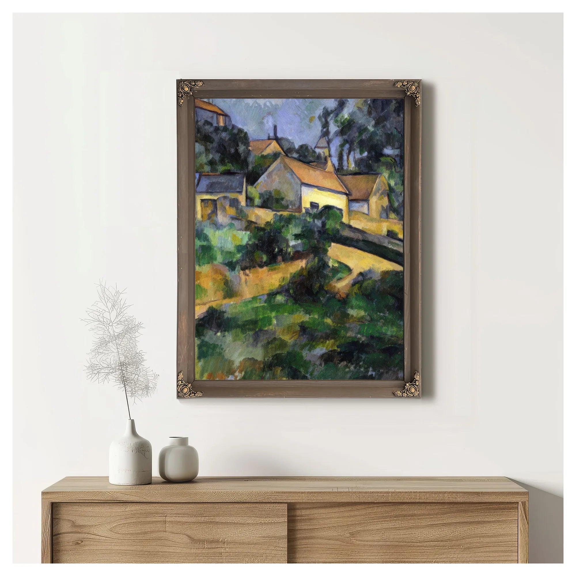 Turning Road At Montgeroult By Paul Cezanne Fine Art Print