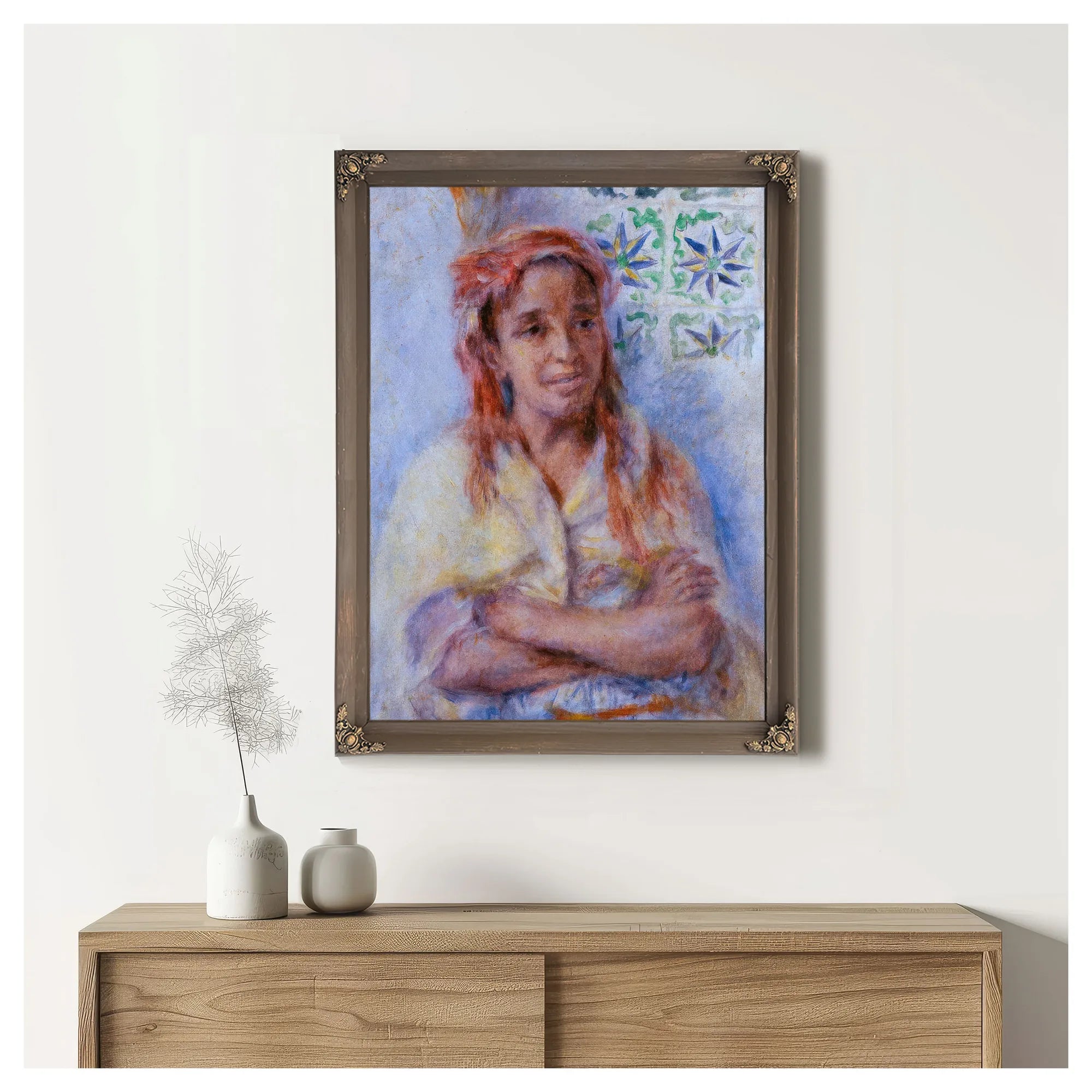 Old Arab Woman By Pierre August Renoir Fine Art Print