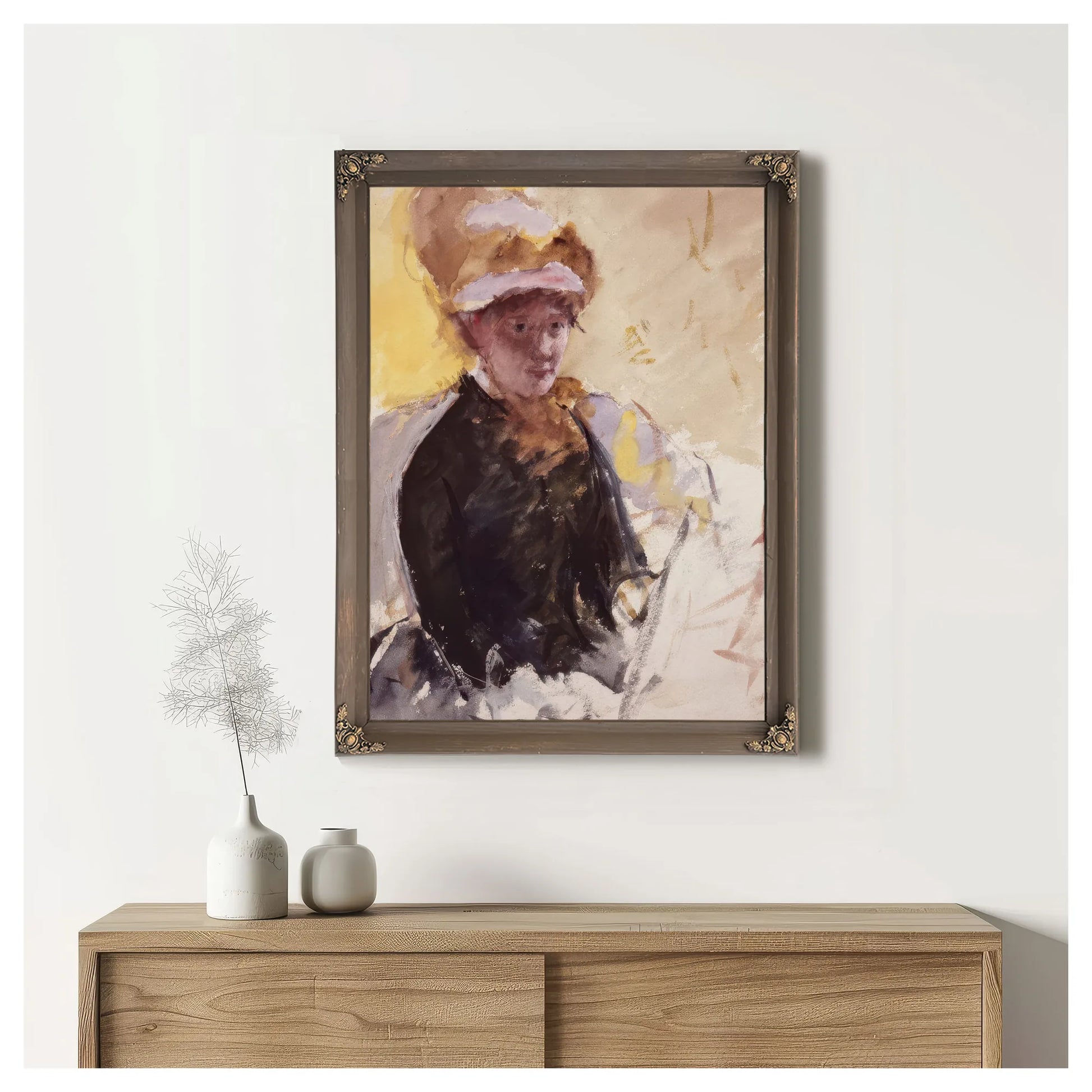 Self Portrait By Mary Cassatt Fine Art Print