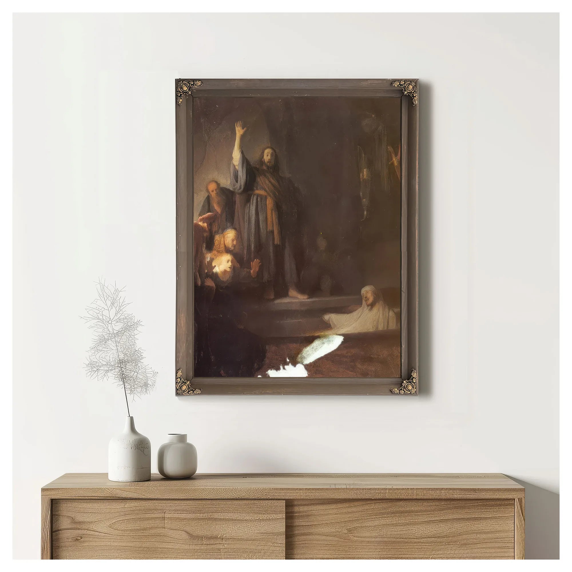 The Raising Of Lazarus,C 1630 By Rembrandt Fine Art Print