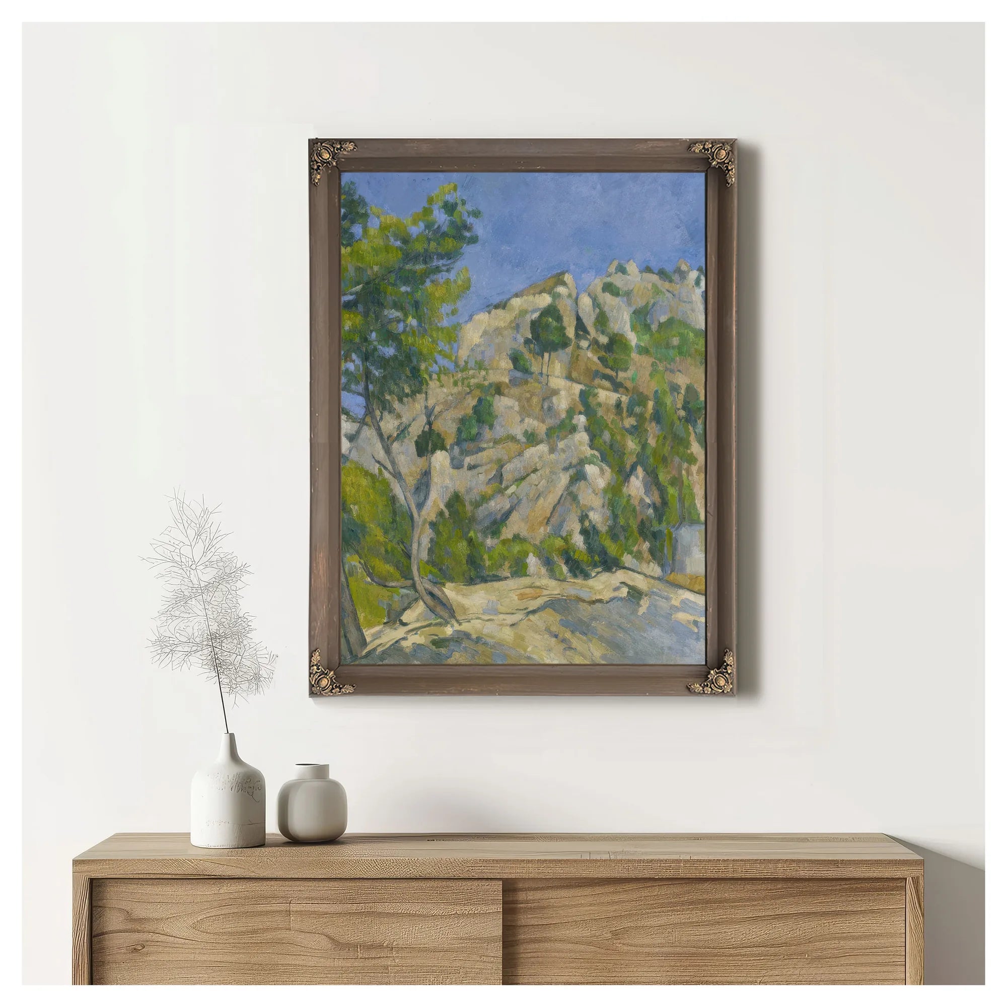 Bottom Of The Ravine (Au Fond Du Ravin) By Paul Cezanne Fine Art Print