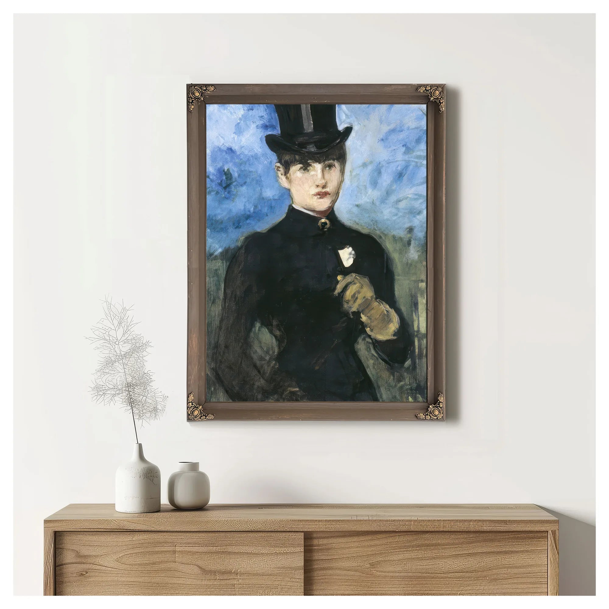 Horsewoman, Fullface By Edouard Manet Fine Art Print