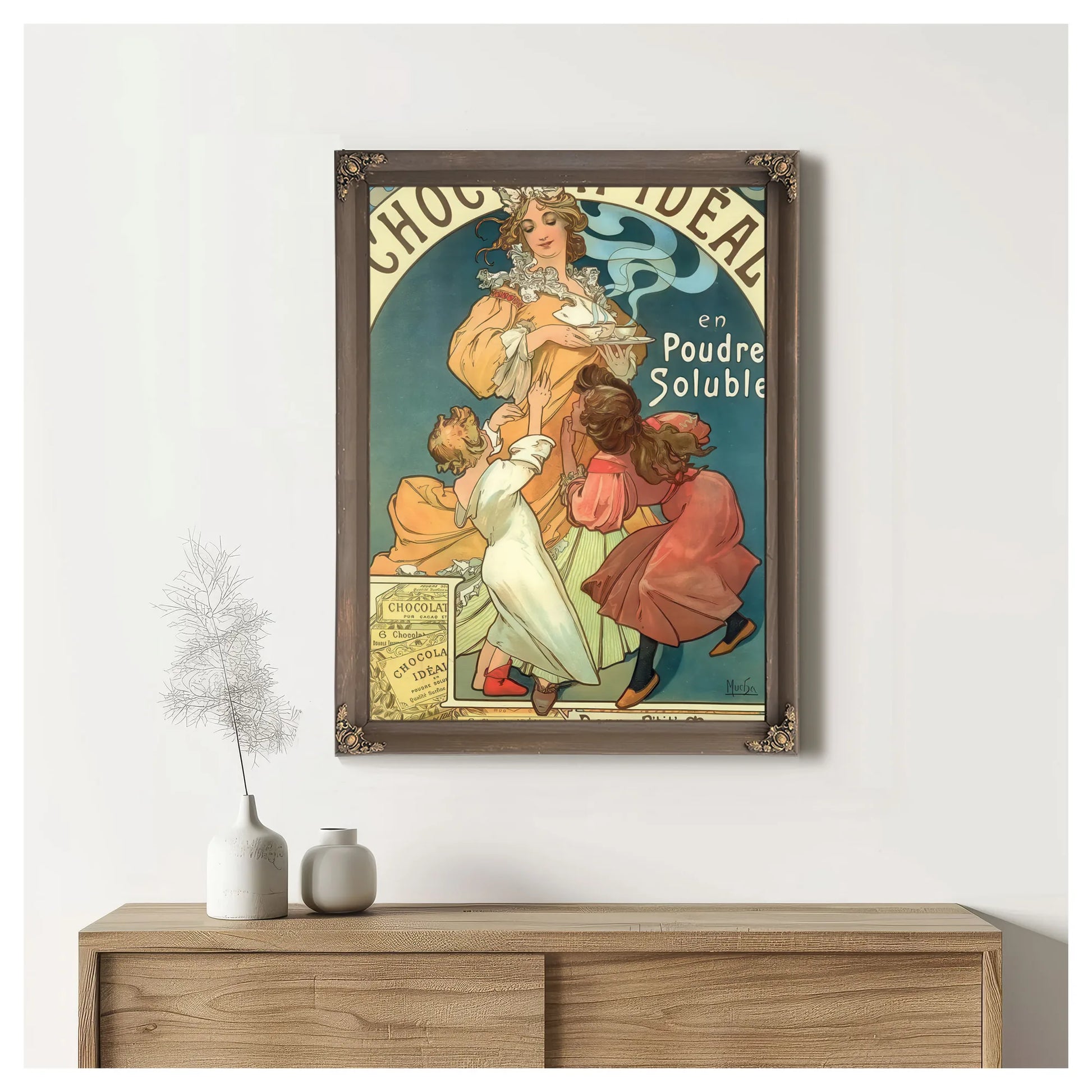 Chocolat Ideal By Alphonse Mucha Fine Art Print