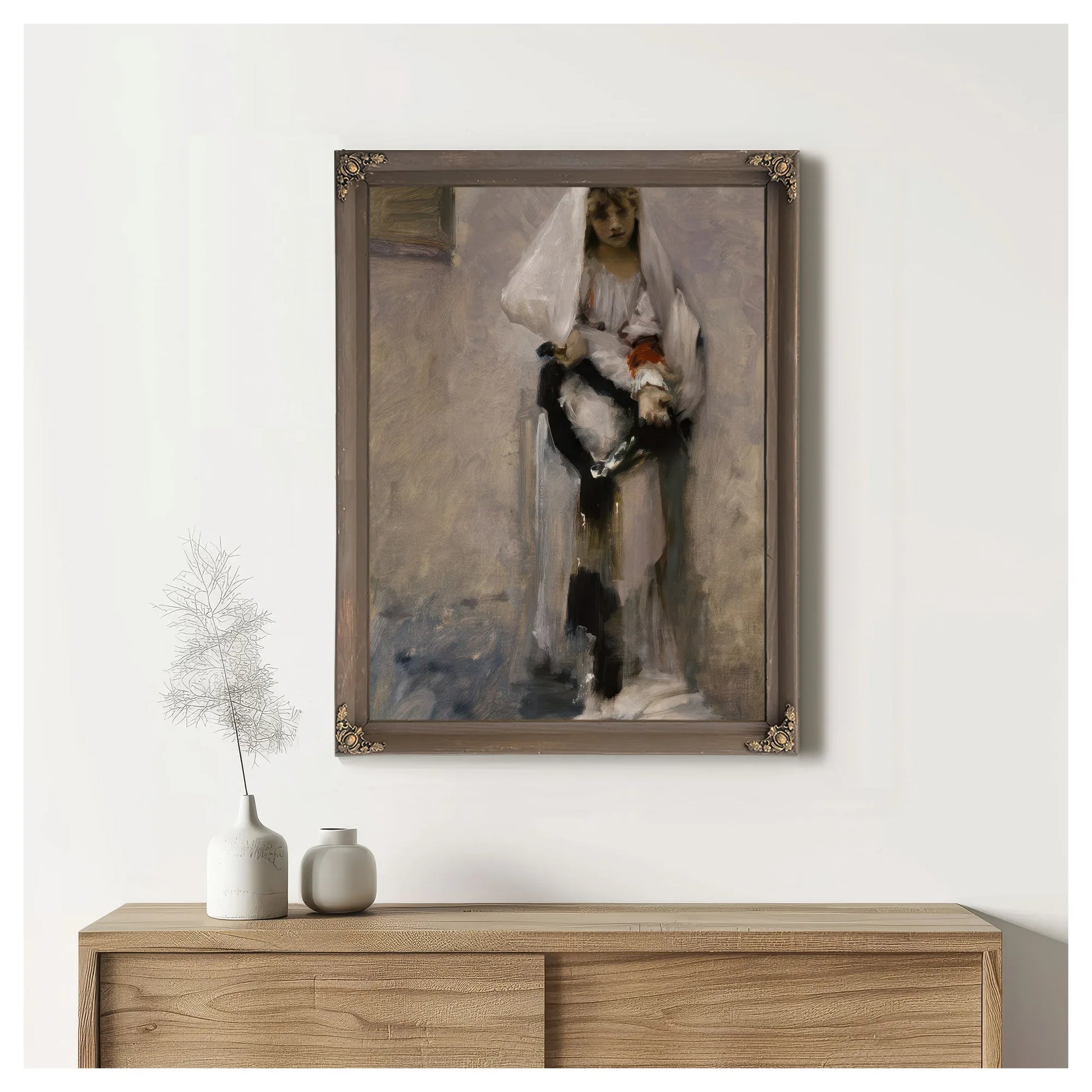 A Parisian Beggar Girl By John Singer Sargent Fine Art Print